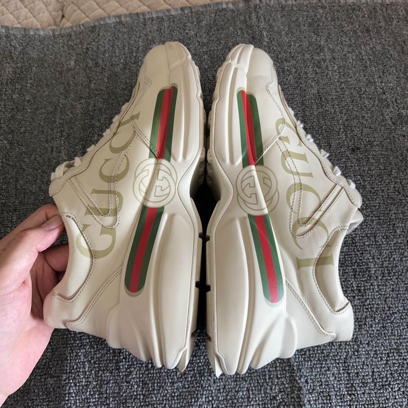 Gucci Gucci Rhyton Logo Low-Top Dad Shoes - Size US 9.5 / EU 42-43 - 9 Thumbnail