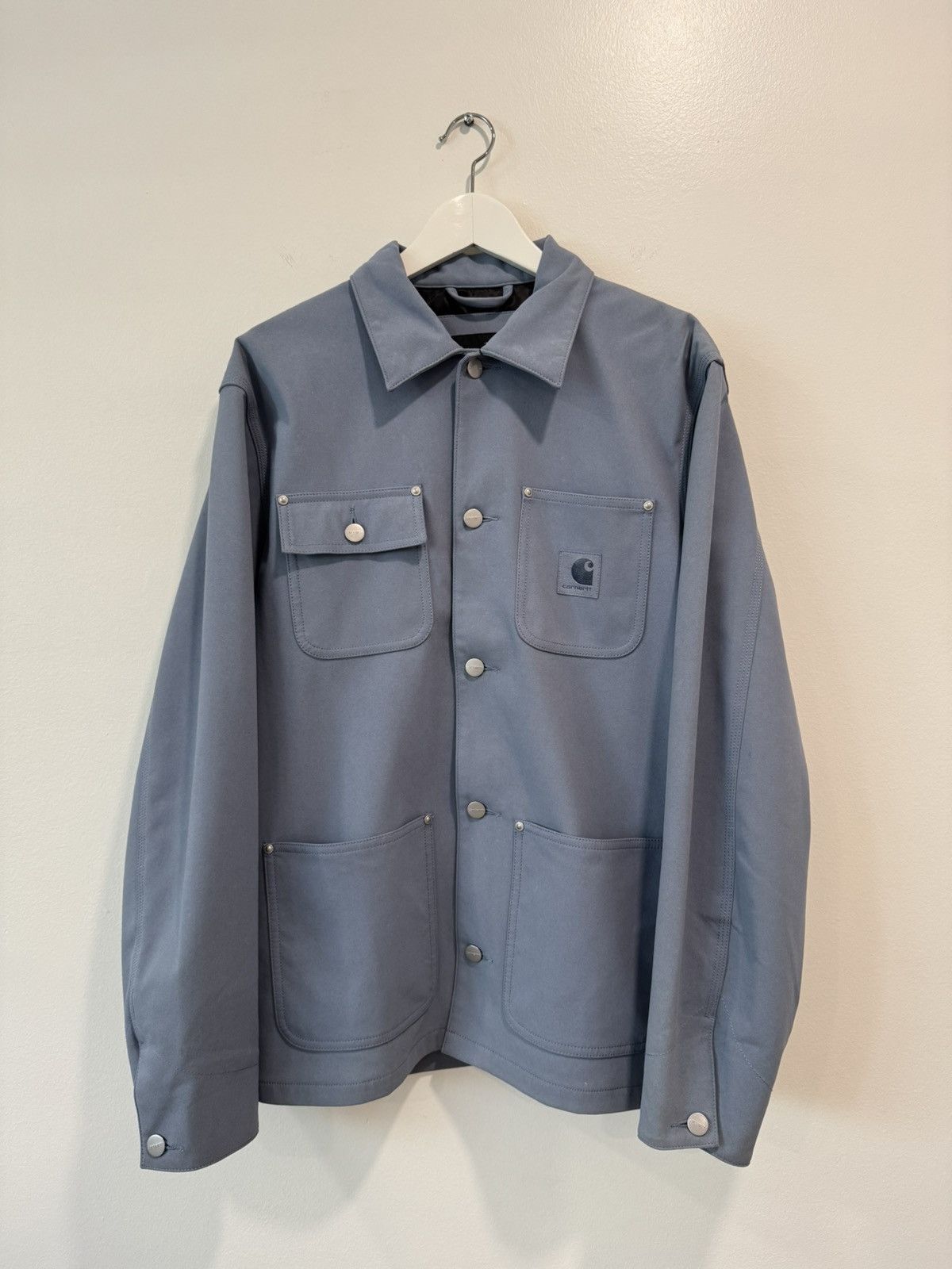 Carhartt Wip Carhartt WIP Suede Michigan Coat Blue Dove Grey Size Small Size US S / EU 44-46 / 1 - 1 Thumbnail