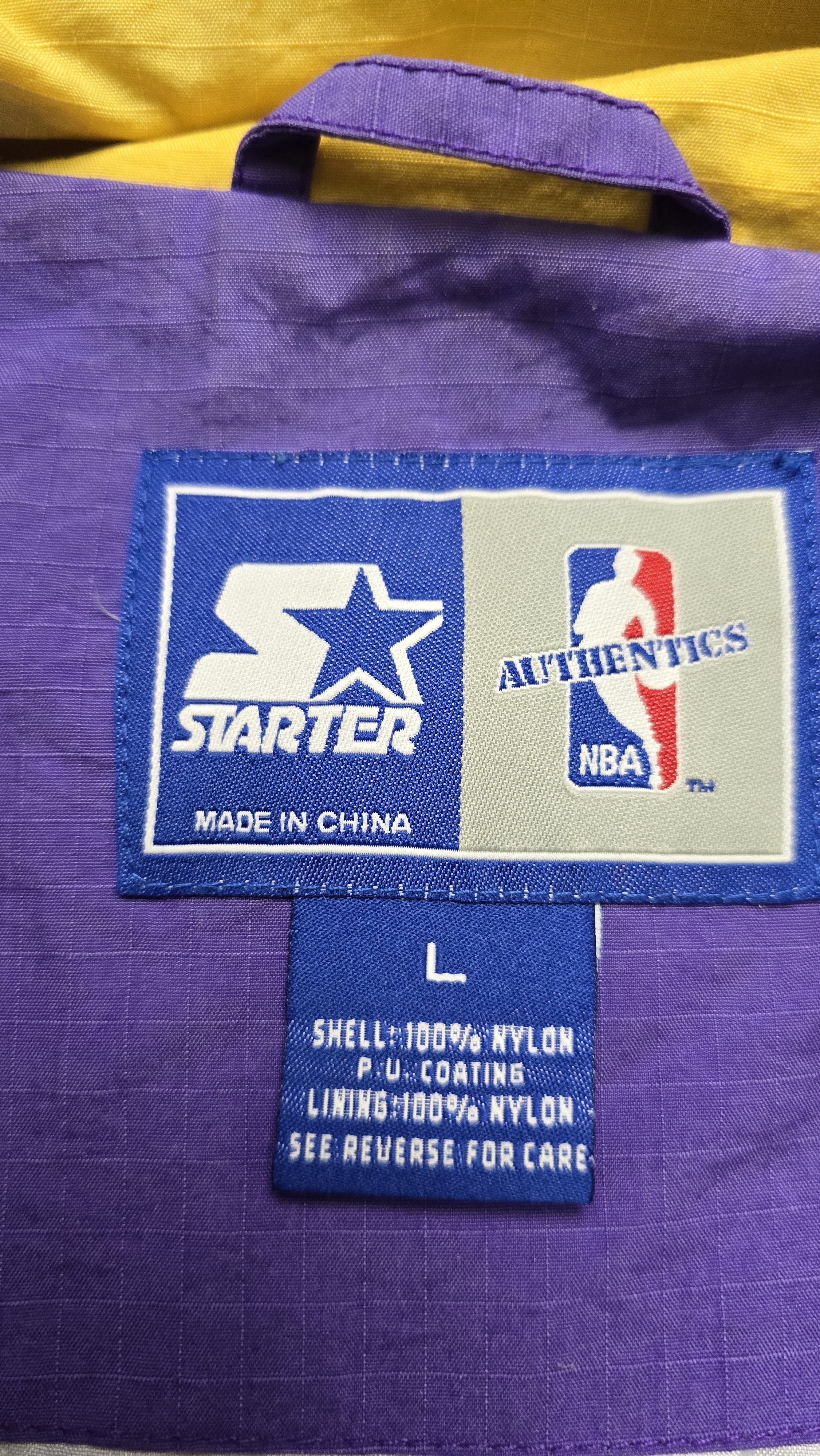Starter Vintage Utah Jazz Jacket Men's Large Purple Yellow Starter Size US L / EU 52-54 / 3 - 20 Thumbnail