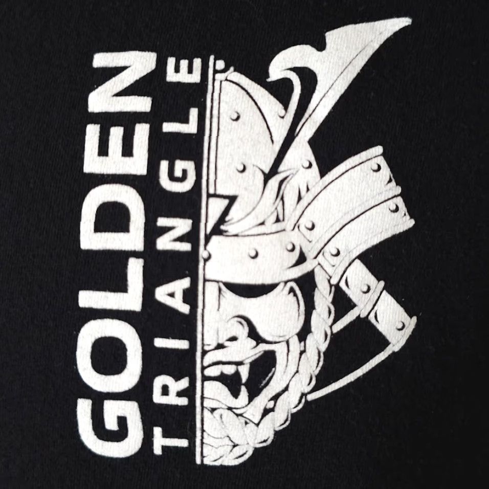 Gildan Gildan T Shirt Mens Size S Black Golden Triangle Art Studio Tattoo Shop Short Sleeve Crew Neck Mens Size US S / EU 44-46 / 1 - 3 Thumbnail