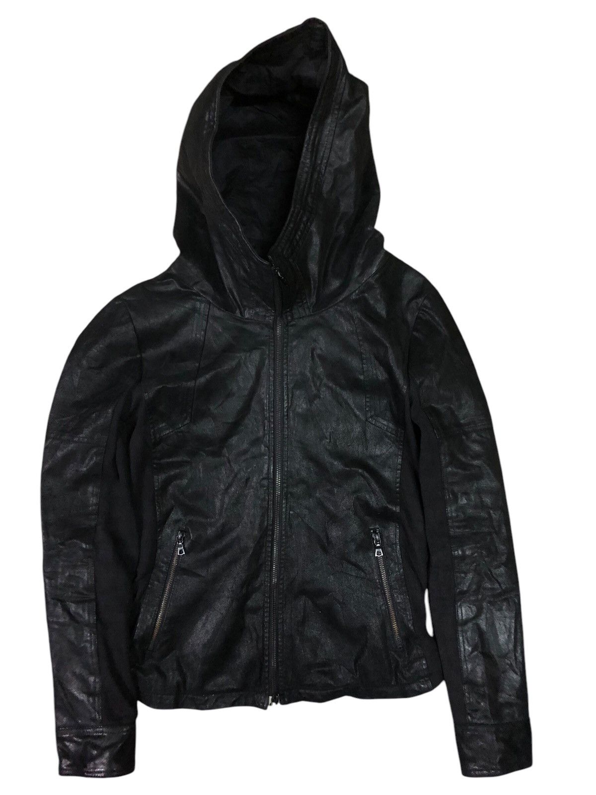 ジャケット・アウター 00s no id. leather jacket hoodie bono 14th Addiction × If Six Was Nine × NO ID No ID Bono Hybrid