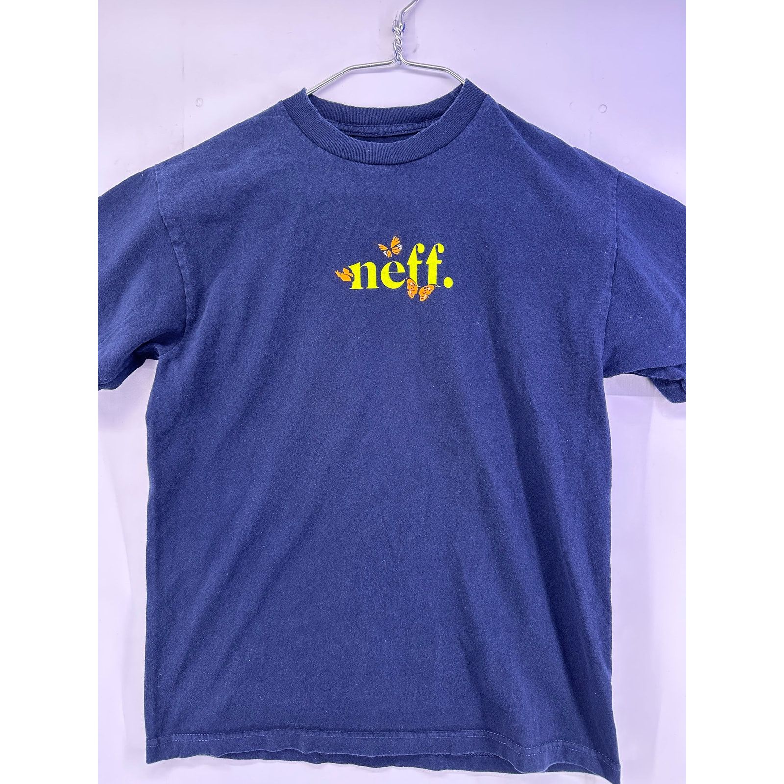 NEFF Neff Navy Monarch Butterfly Front Print Shirt Size Medium Size US M / EU 48-50 / 2 - 2 Thumbnail