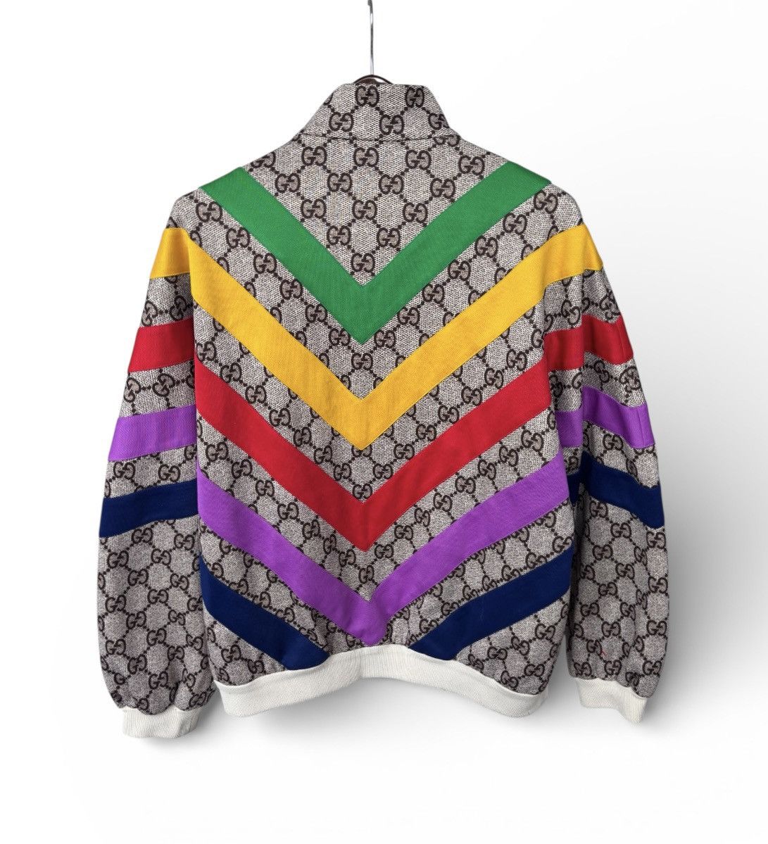 Gucci Gucci GG Supreme Monogram Track Jacket Size US M / EU 48-50 / 2 - 2 Thumbnail