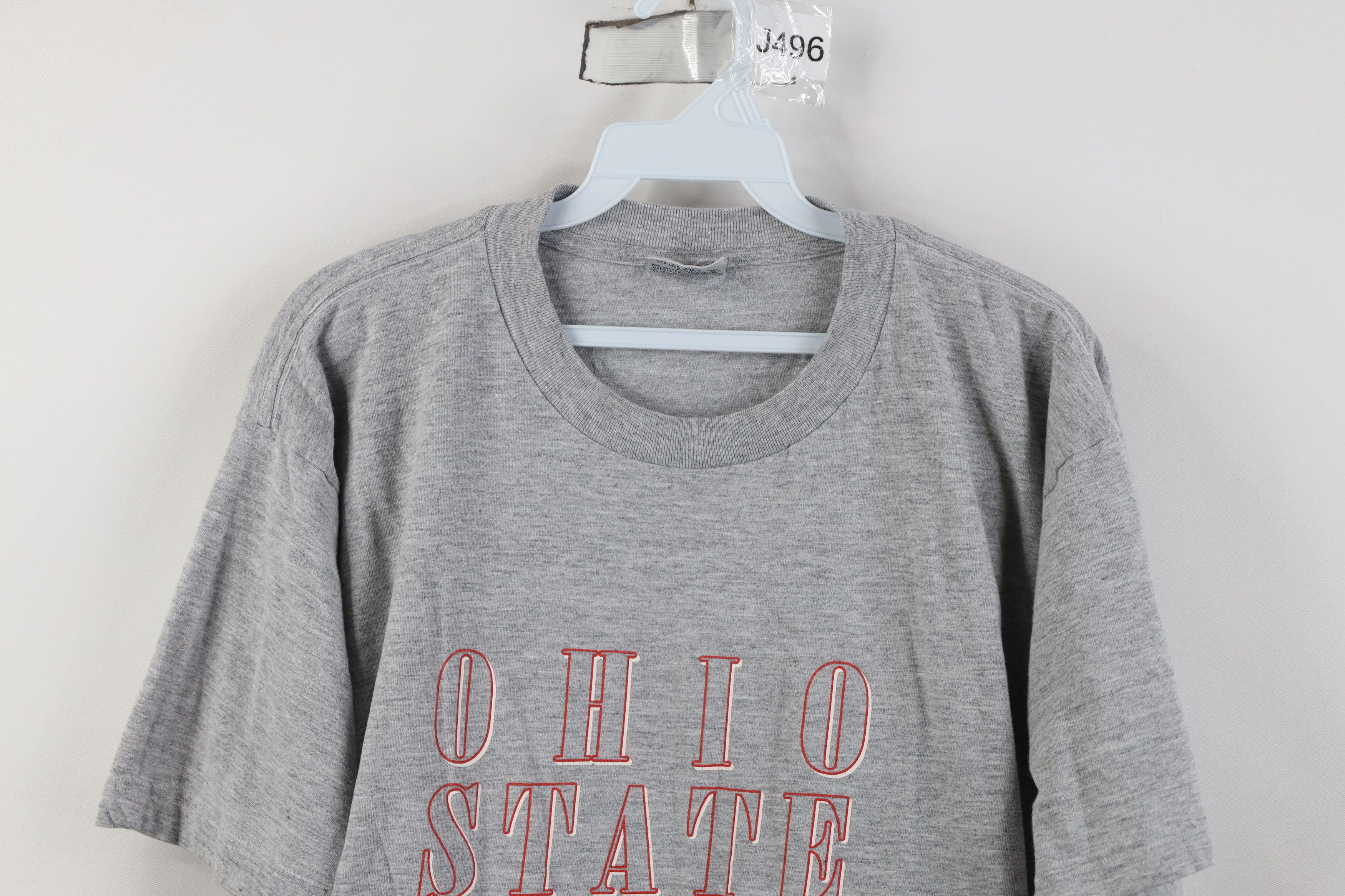 Vintage Vintage 90s Ohio State University Football T-Shirt Gray Size US L / EU 52-54 / 3 - 2 Thumbnail