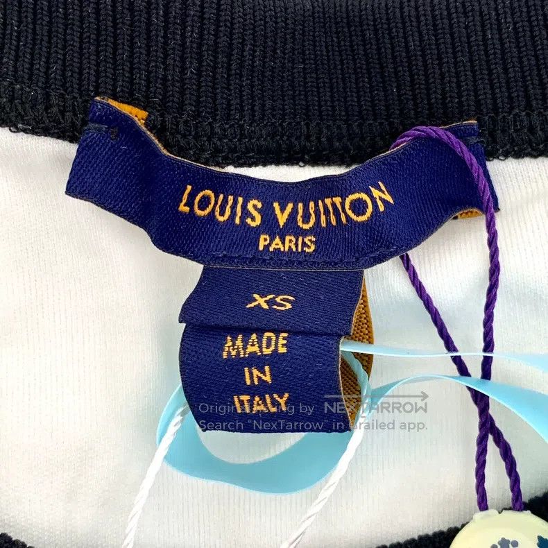 Louis Vuitton Louis Vuitton 22 White Chain Crew Neck Short Sleeve Dress Size XS / US 0-2 / IT 36-38 - 5 Thumbnail