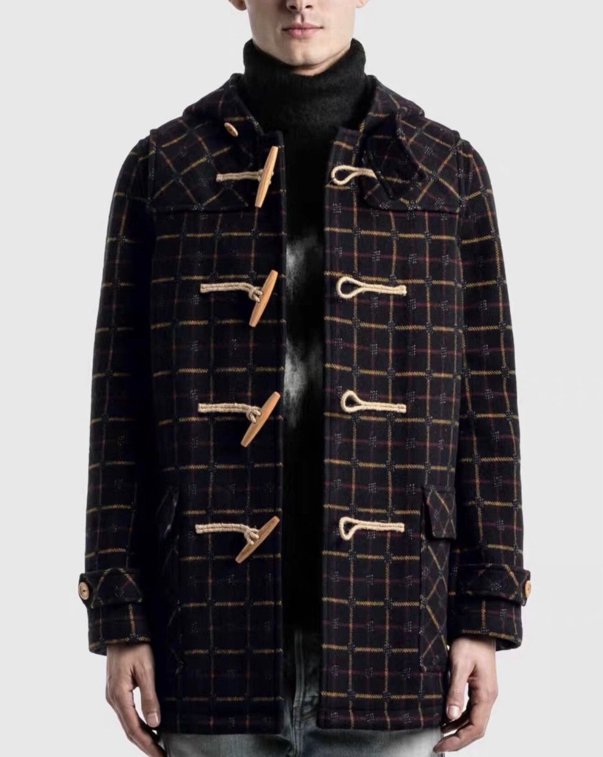 Saint Laurent Paris Saint Laurent Paris 20FW Wool Plaid Toggle Coat Size US M / EU 48-50 / 2 - 8 Thumbnail