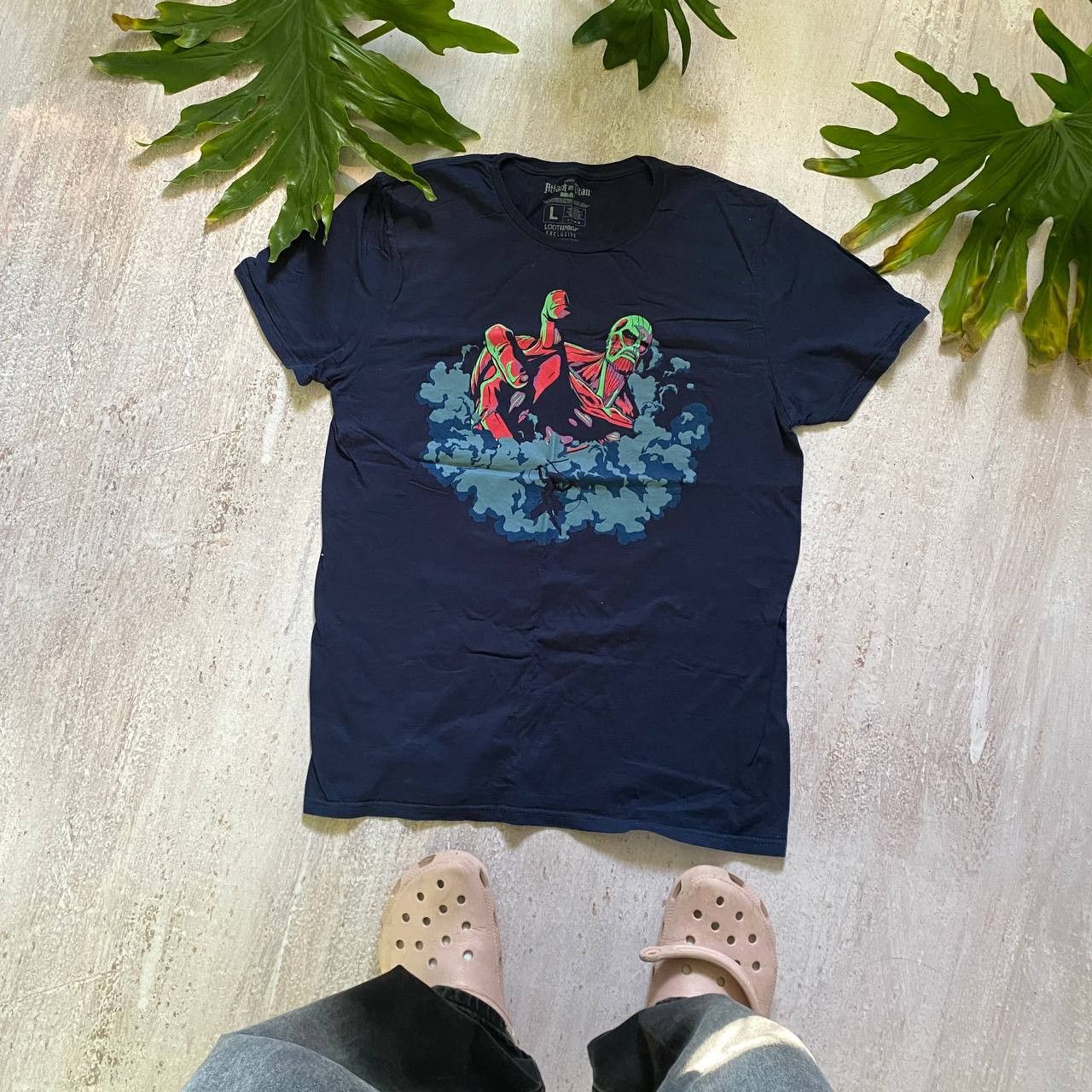 Anime VINTAGE Y2K ATTACK ON TITAN ANIME RARE T SHIRT 276 Size US L / EU 52-54 / 3 - 1 Thumbnail