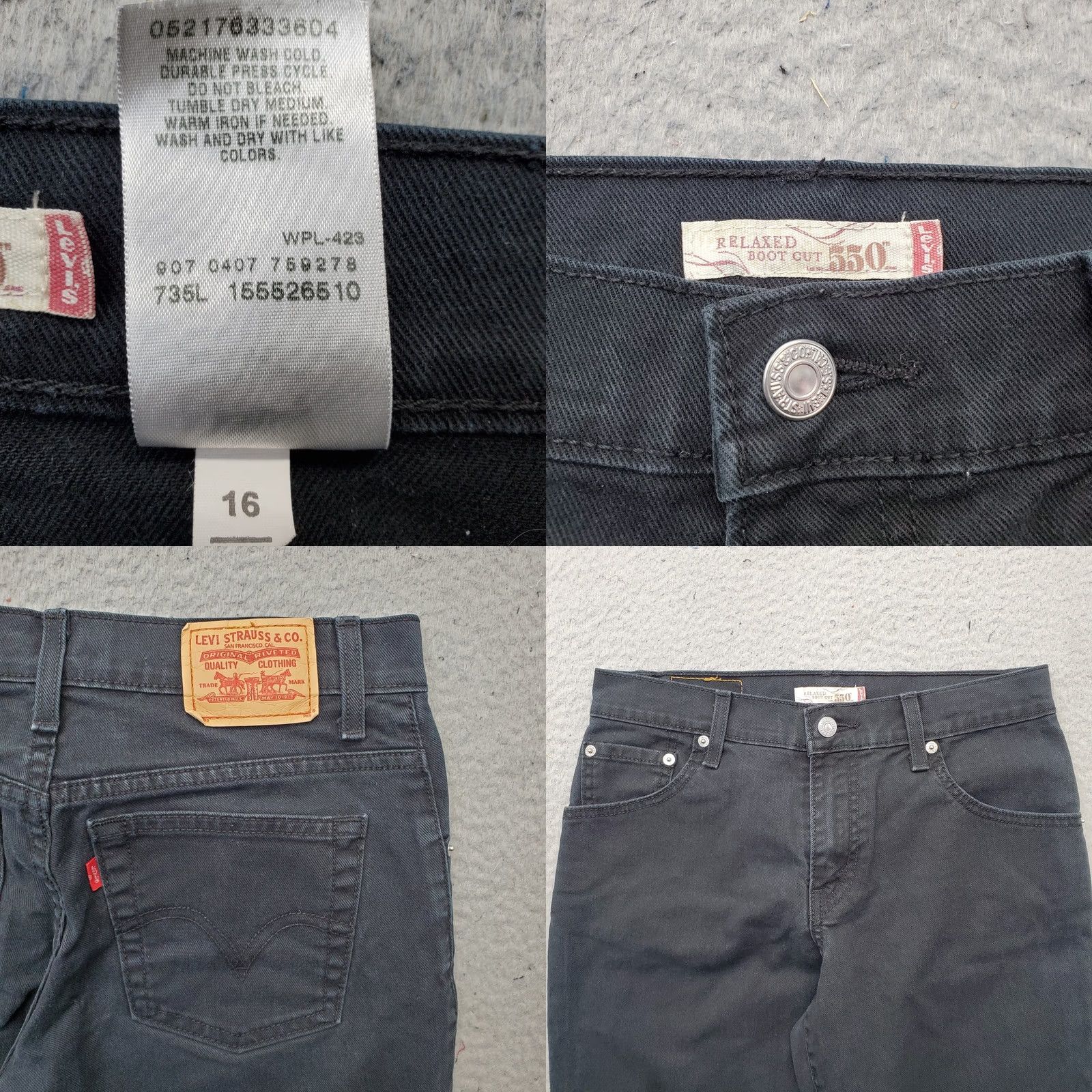 Levi's Levi's Womens 6 Bootcut Jeans Black Denim Stretch Relaxed Fit Streetwear Pants Size 28" / US 6 / IT 42 - 8 Thumbnail