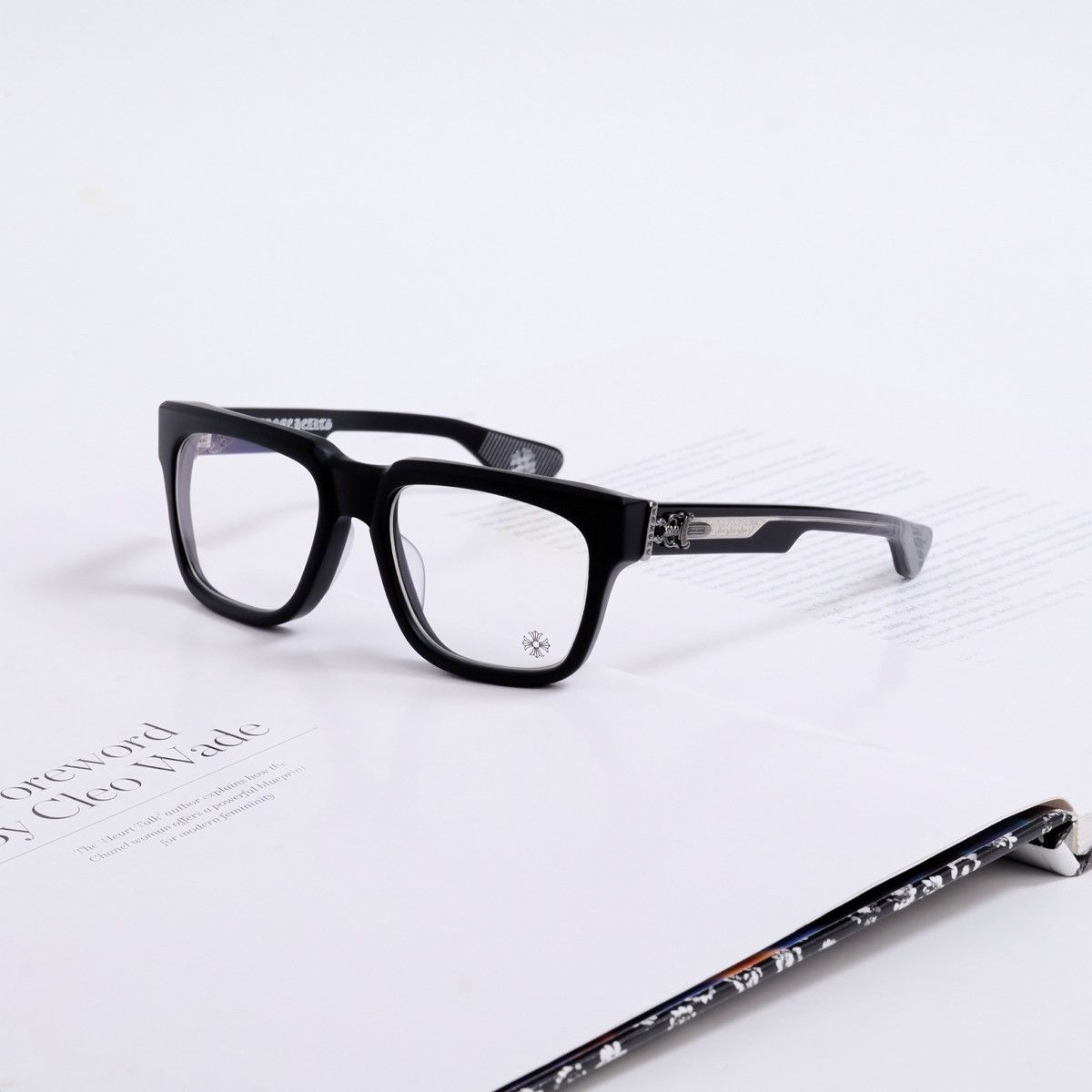Chrome Hearts CHROME HEARTS BOX-OFFICER BLACK GLASSES Size ONE SIZE - 1 Thumbnail