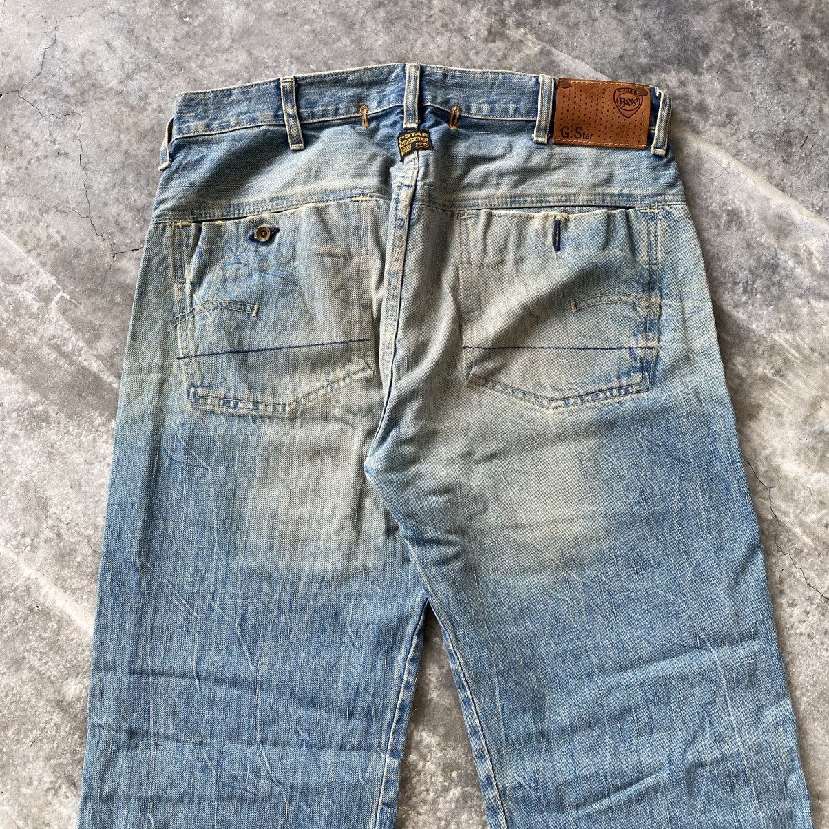 If Six Was Nine Gstar Raw Baggy Wide Distressed Denim w36 Size US 33 - 8 Thumbnail