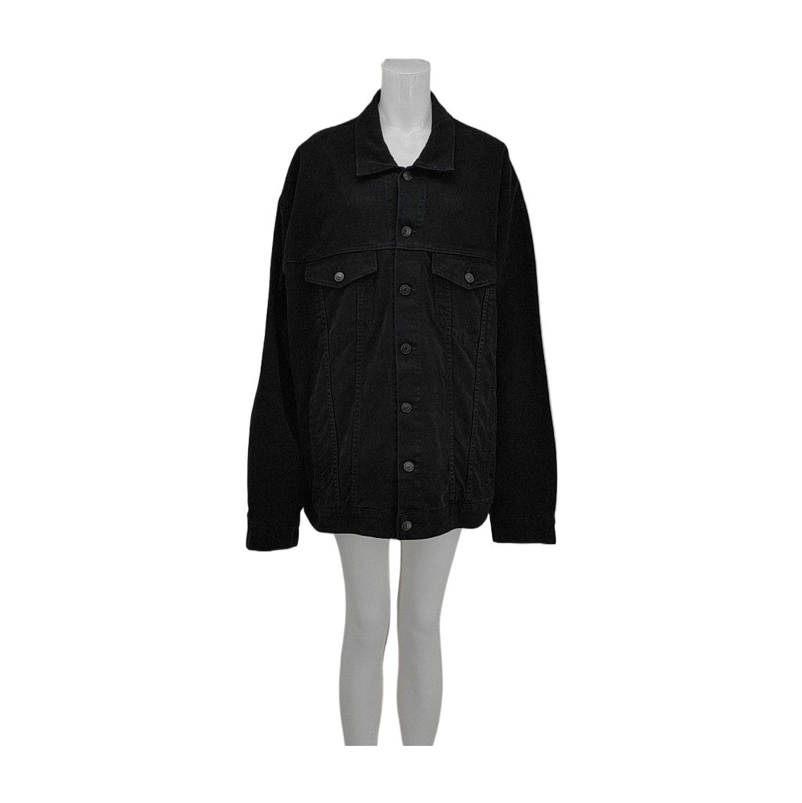Balenciaga Balenciaga Black Denim Jacket Size XXS Size XXS / US 00 / IT 34 - 1 Thumbnail