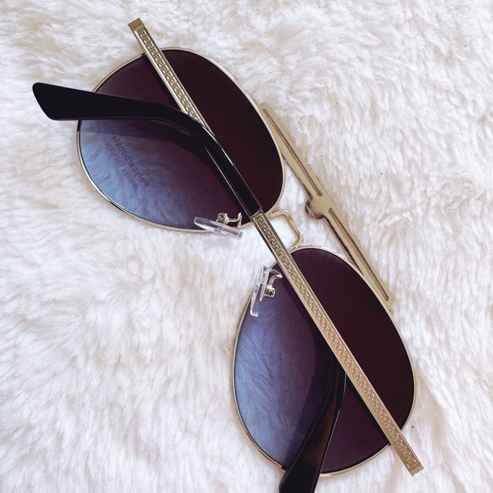 Other Doug Clear Blue W/ Silver Rim Aviator Sunglasses Size ONE SIZE - 10 Thumbnail