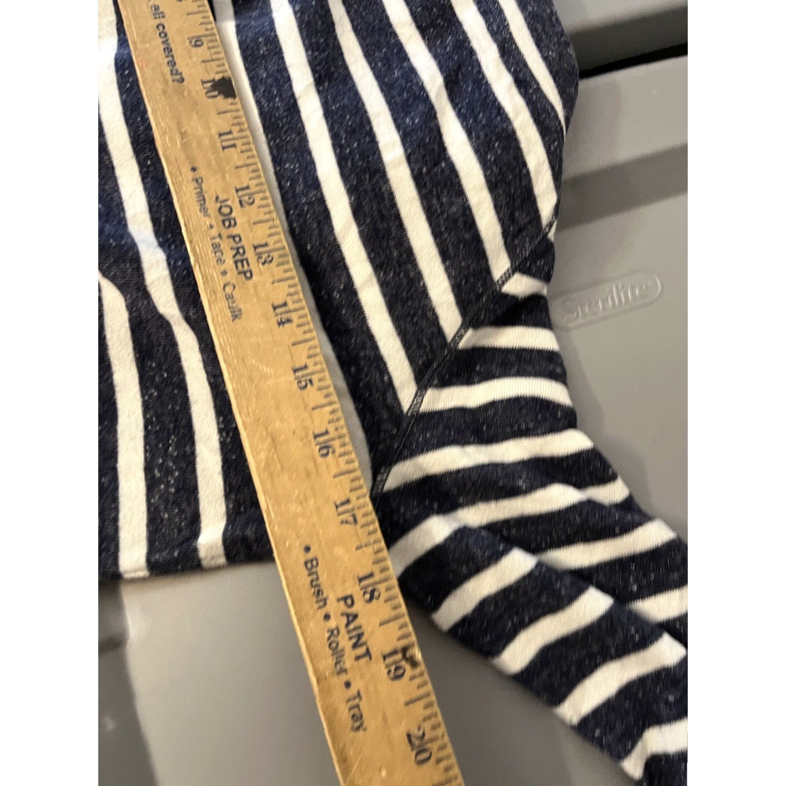 Vintage MAX STUDIO Weekend White Blue Striped Heavy Warm Long Sleeve Top M Top Womens Knit Cotton Regular Size M Blue striped All Seasons Vintage No Size M / US 6-8 / IT 42-44 - 5 Thumbnail