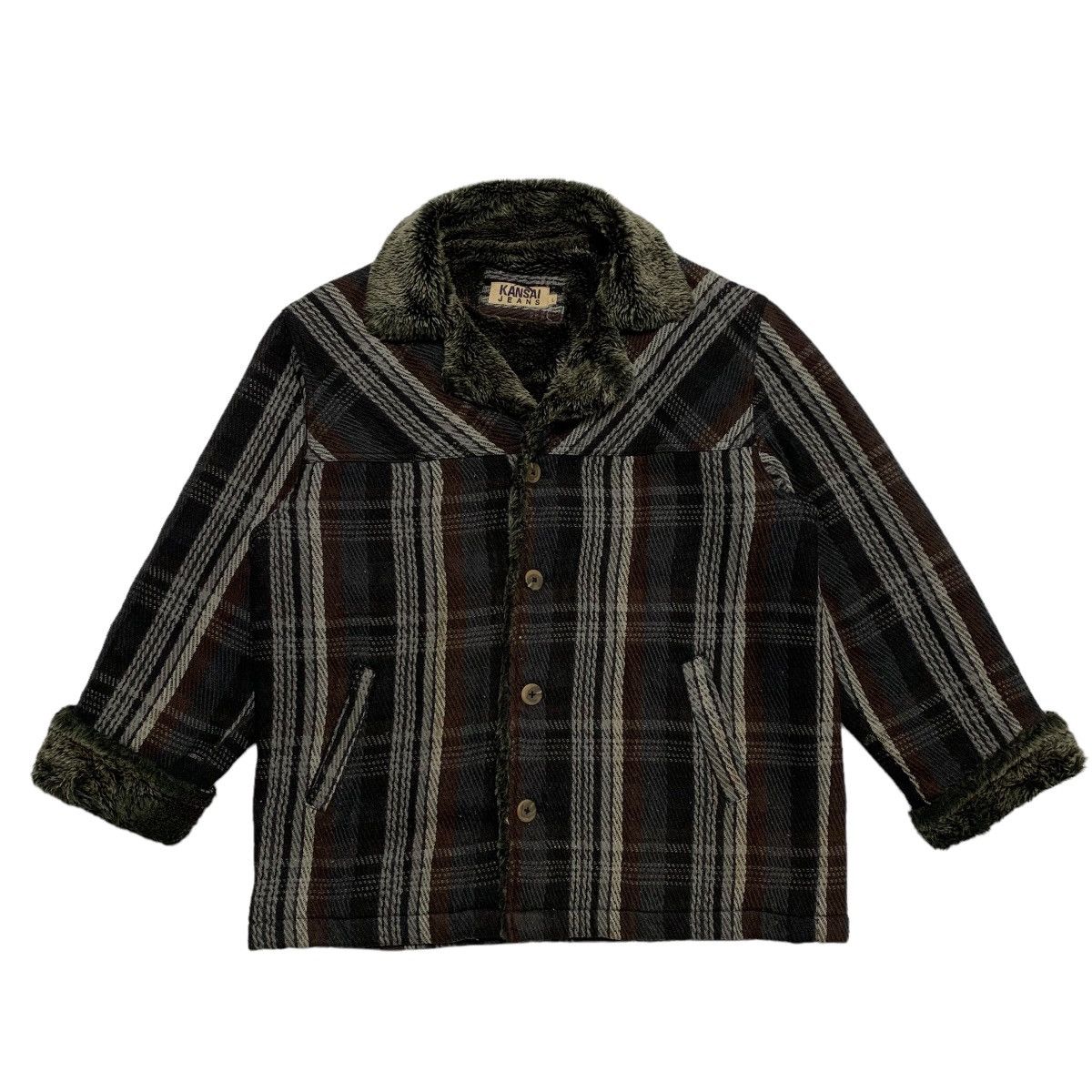 Kansai Yamamoto Kansai Jeans Tartan Jacket Size US L / EU 52-54 / 3 - 1 Thumbnail