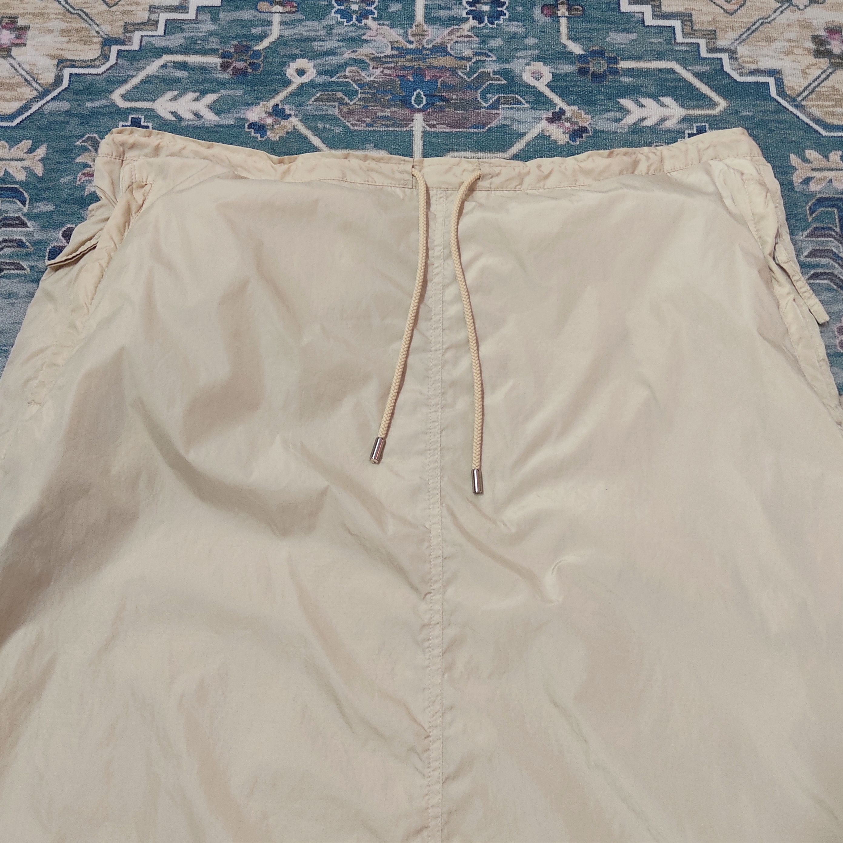 Issey Miyake PLANTATION by ISSEY MIYAKI Drawstring Nylon Midi Skirt Size 36" / US 14 / IT 50 - 4 Thumbnail
