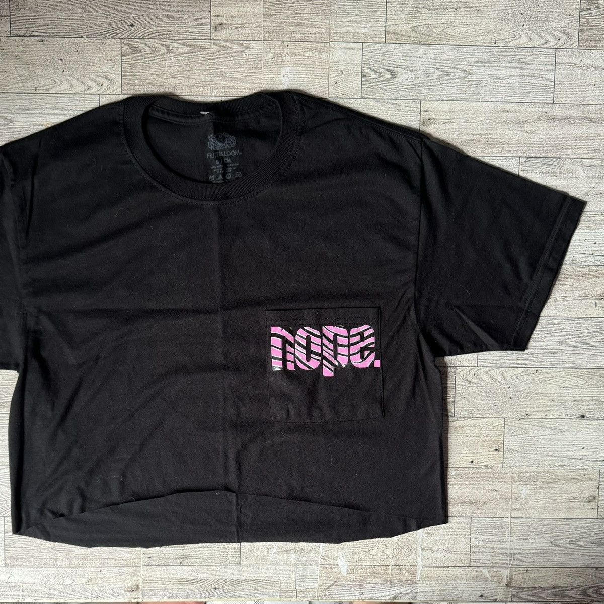 Other NOPE, Zebra Print, Black & Pink, Cropped Pocket Tee Size S / US 4 / IT 40 - 5 Thumbnail