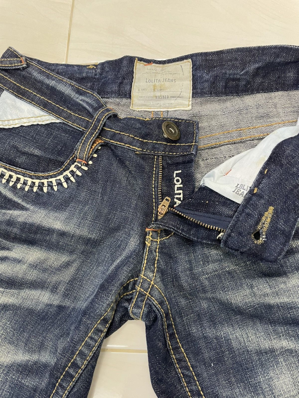Tornado Mart Vintage Lolita Club By Concert Club Bootcut Denim Jeans Size US 30 / EU 46 - 12 Thumbnail