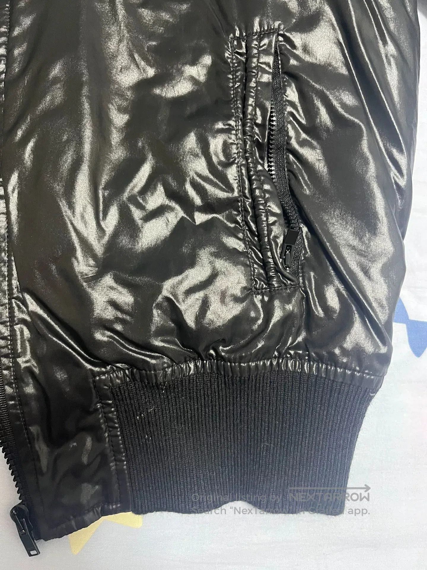 Saint Laurent Paris Saint Laurent Black Shiny Jacket. Size US M / EU 48-50 / 2 - 4 Thumbnail