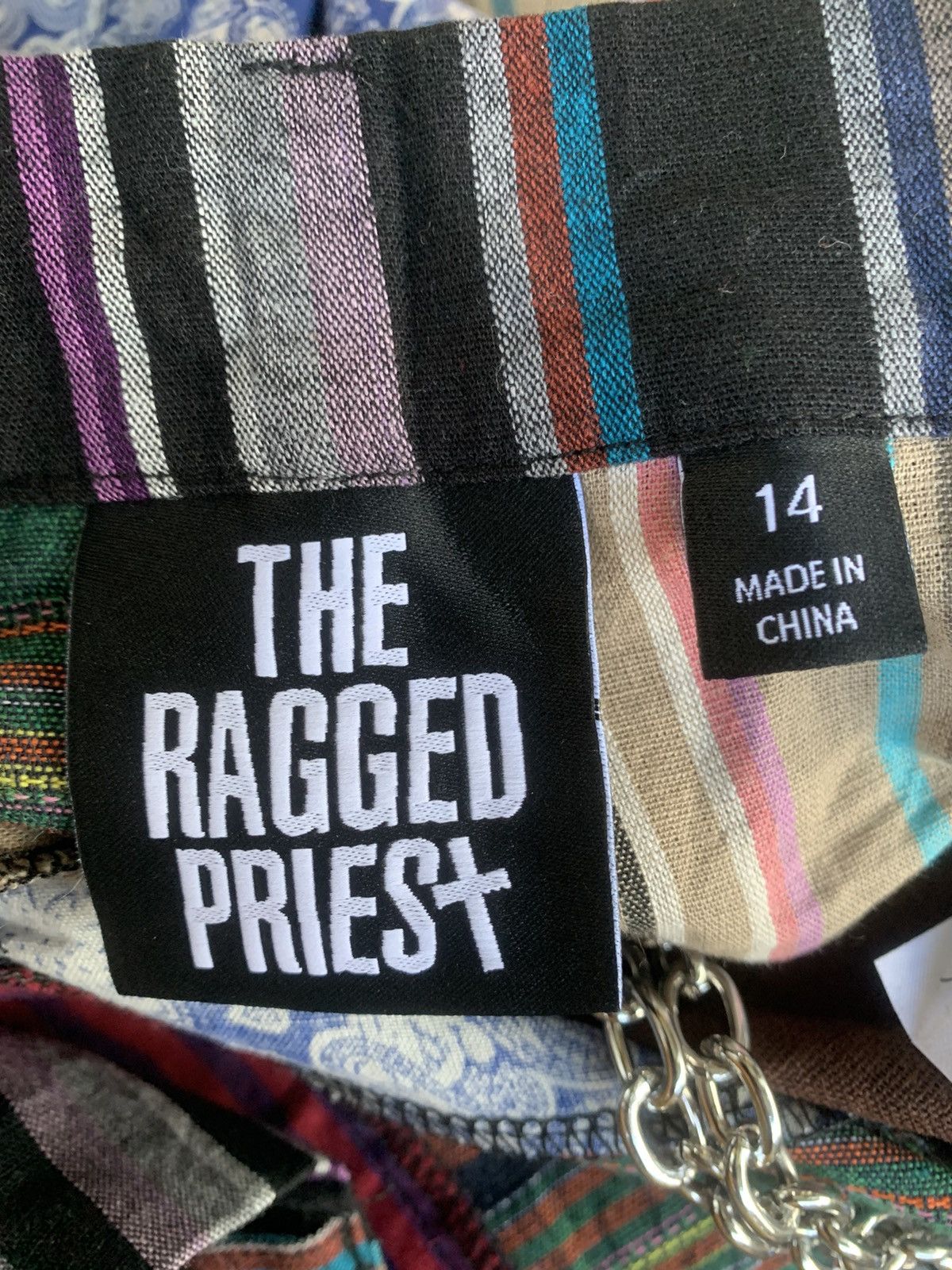 The Ragged Priest The ragged priest patchwork low rise pant with ring Size 36" / US 14 / IT 50 - 8 Thumbnail