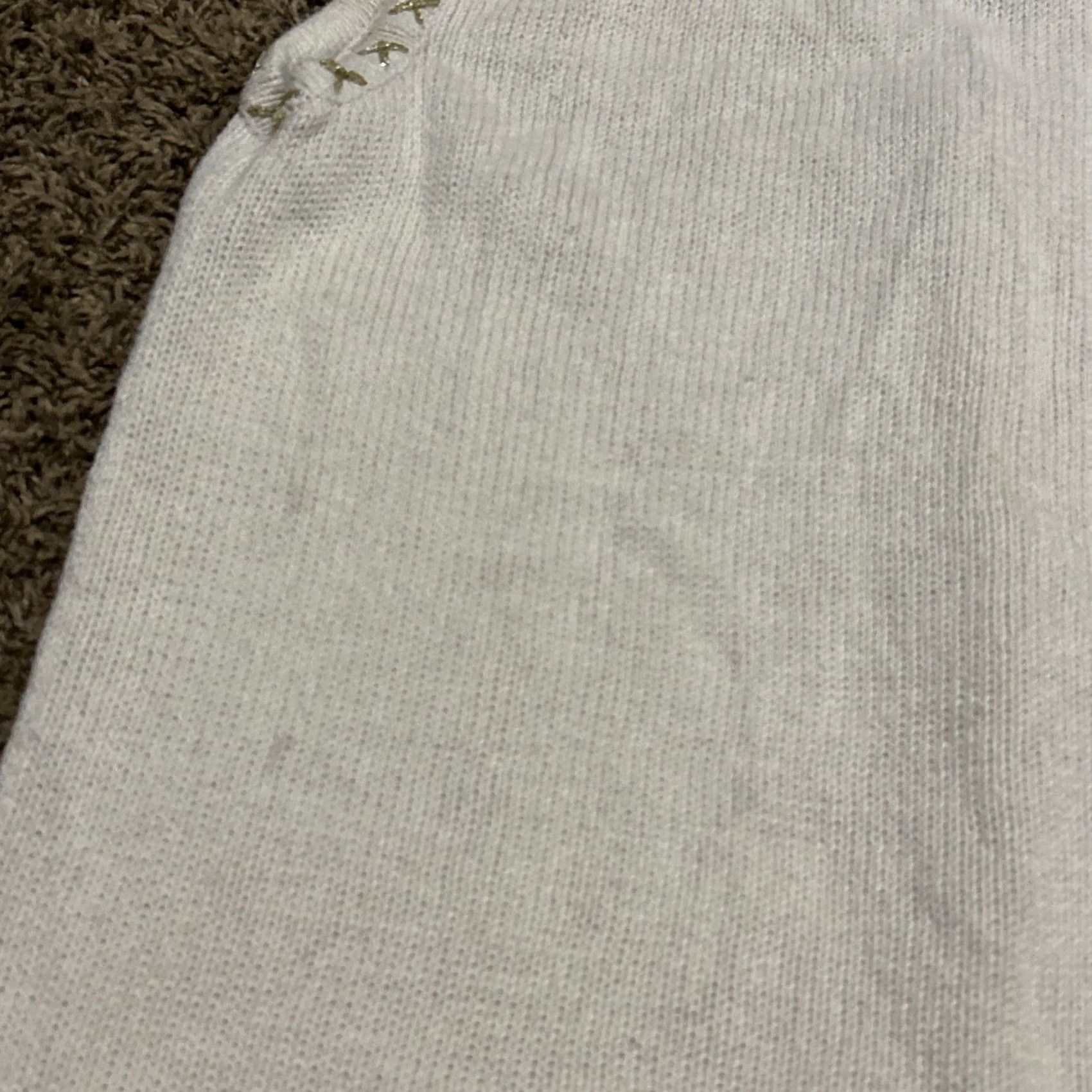 Vintage Bobbie Brooks Ivory Sweater Vest Poinsettia Beaded Christmas Women's S A28 Vest Knit Sleeveless Holiday Floral 90s? Size S / US 4 / IT 40 - 5 Thumbnail