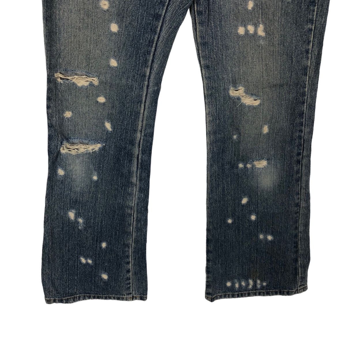 Japanese Brand 🔥RARE BOWCUT DISTRESSED DENIM JEANS LIVRE CLAIRE JAPAN Size US 28 / EU 44 - 3 Thumbnail