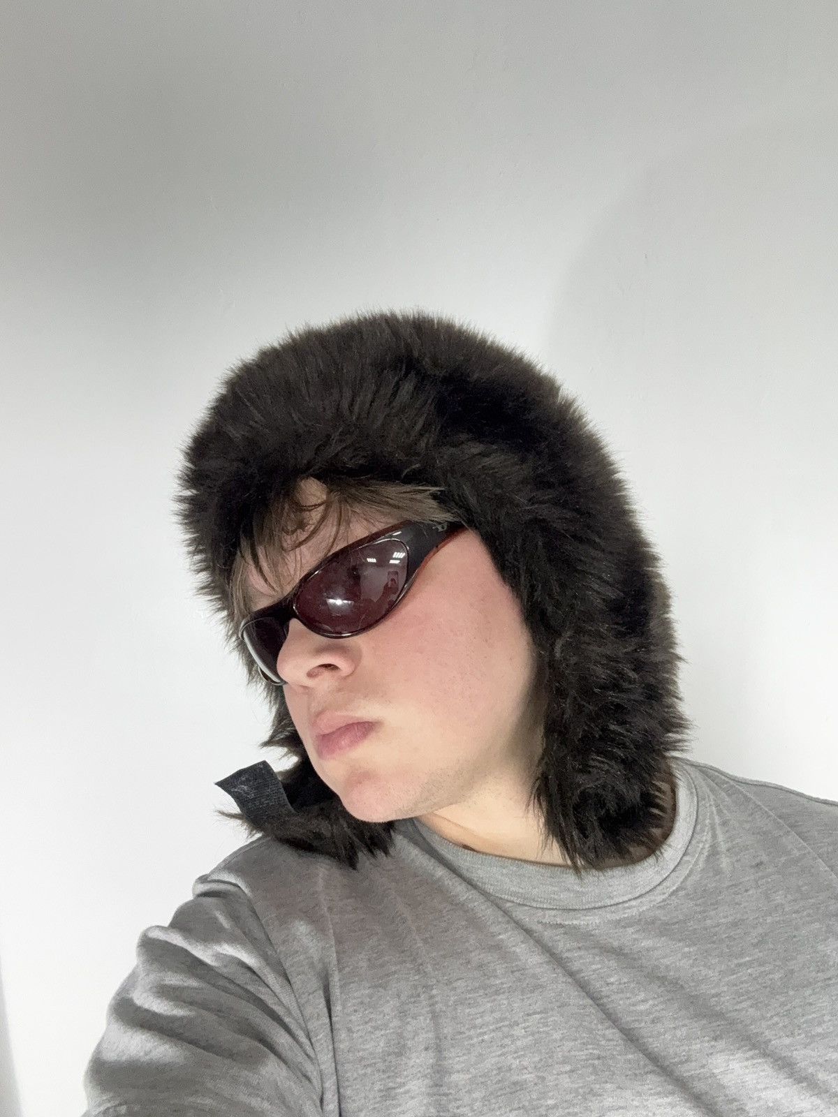 Le Grande Bleu (L.G.B.) Vntg LGB Japanese 90s Marodil Fur Ushanka Hood Trapper hat Size ONE SIZE - 1 Thumbnail