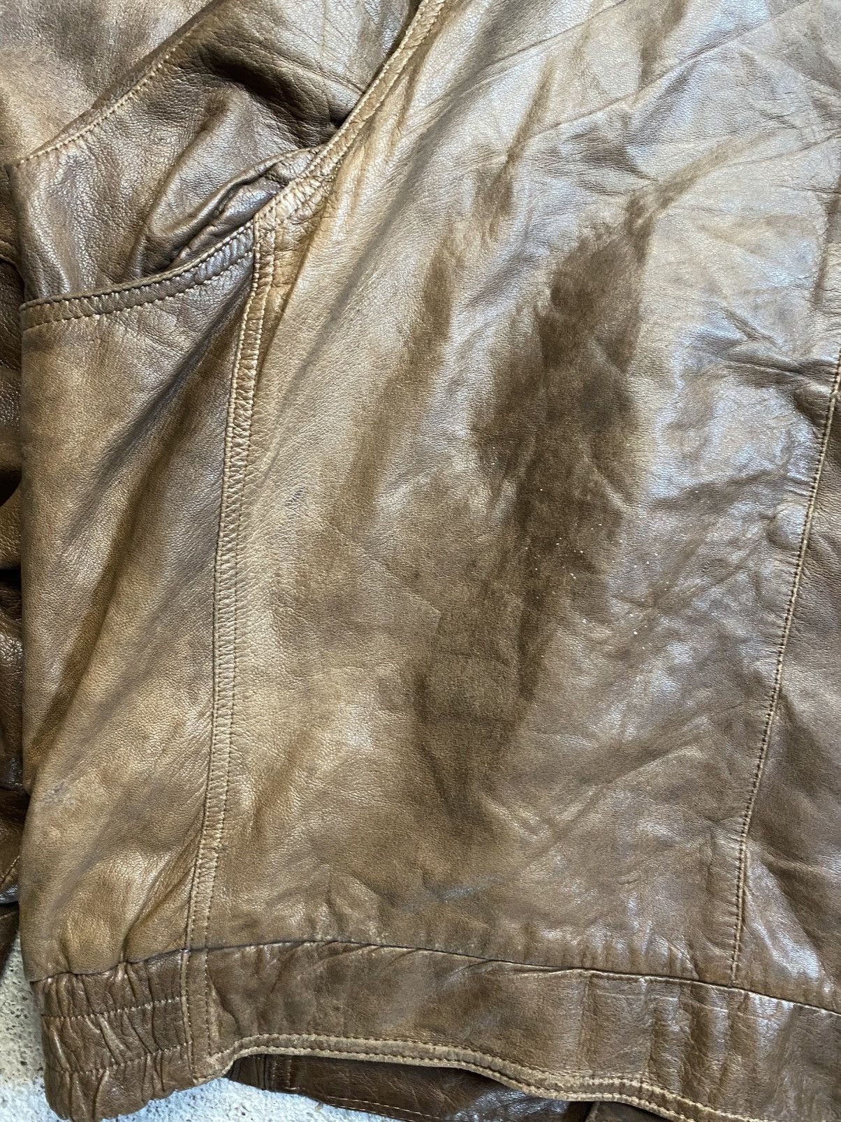 Vintage Bomber leather jacket brown avantgarde archive vintage Size US XL / EU 56 / 4 - 14 Thumbnail
