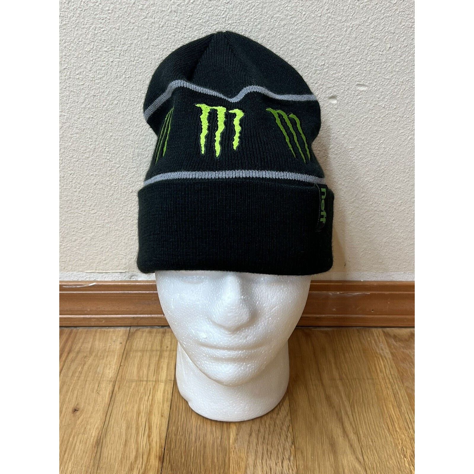 Neff Monster Energy Athlete Only XGames Neff Winter Hat Beanie Grailed