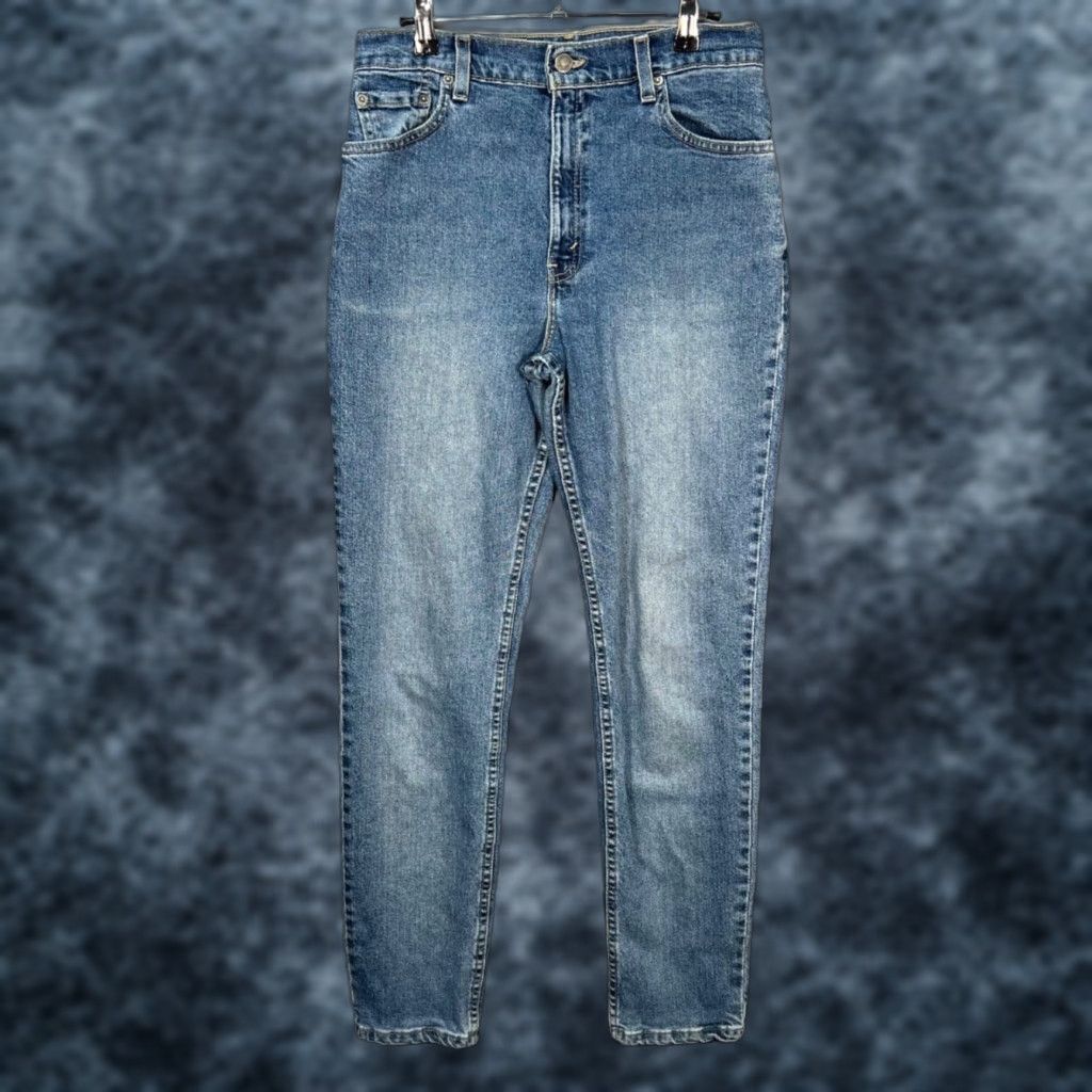 Levi's VINTAGE Levi's 550 Jeans Womens 28 x 30 High-Waisted Blue Denim 5-Pocket Tapered Relaxed Fit Adults Womens Size 28" / US 6 / IT 42 - 1 Thumbnail