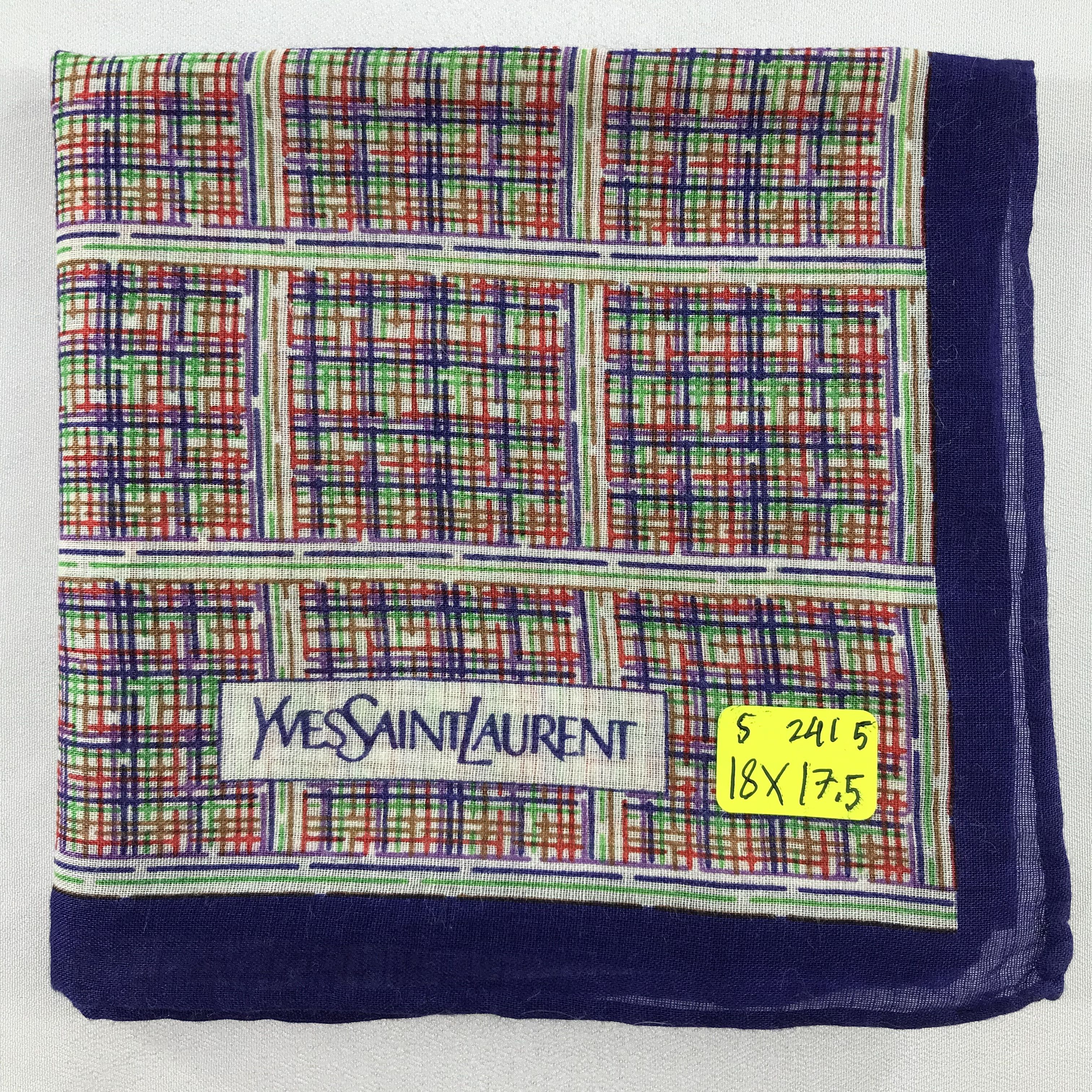 Vintage × Yves Saint Laurent Yves Saint Laurent Bandana / Handkerchief/Neckerchief -S2415 Size ONE SIZE - 5 Thumbnail