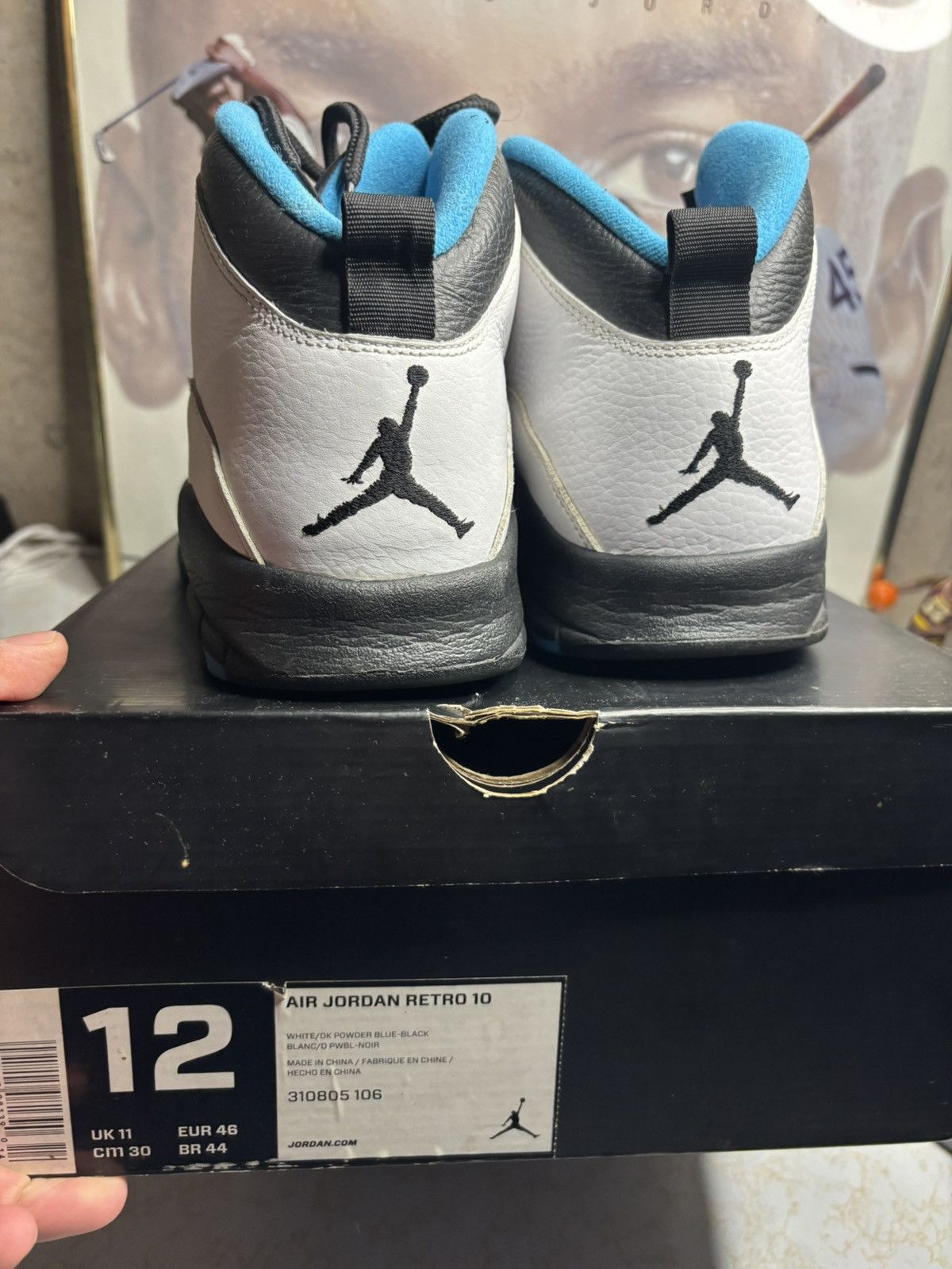 Jordan Brand Jordan Retro 10 ‘powder blue’ Size US 12 / EU 45 - 7 Thumbnail
