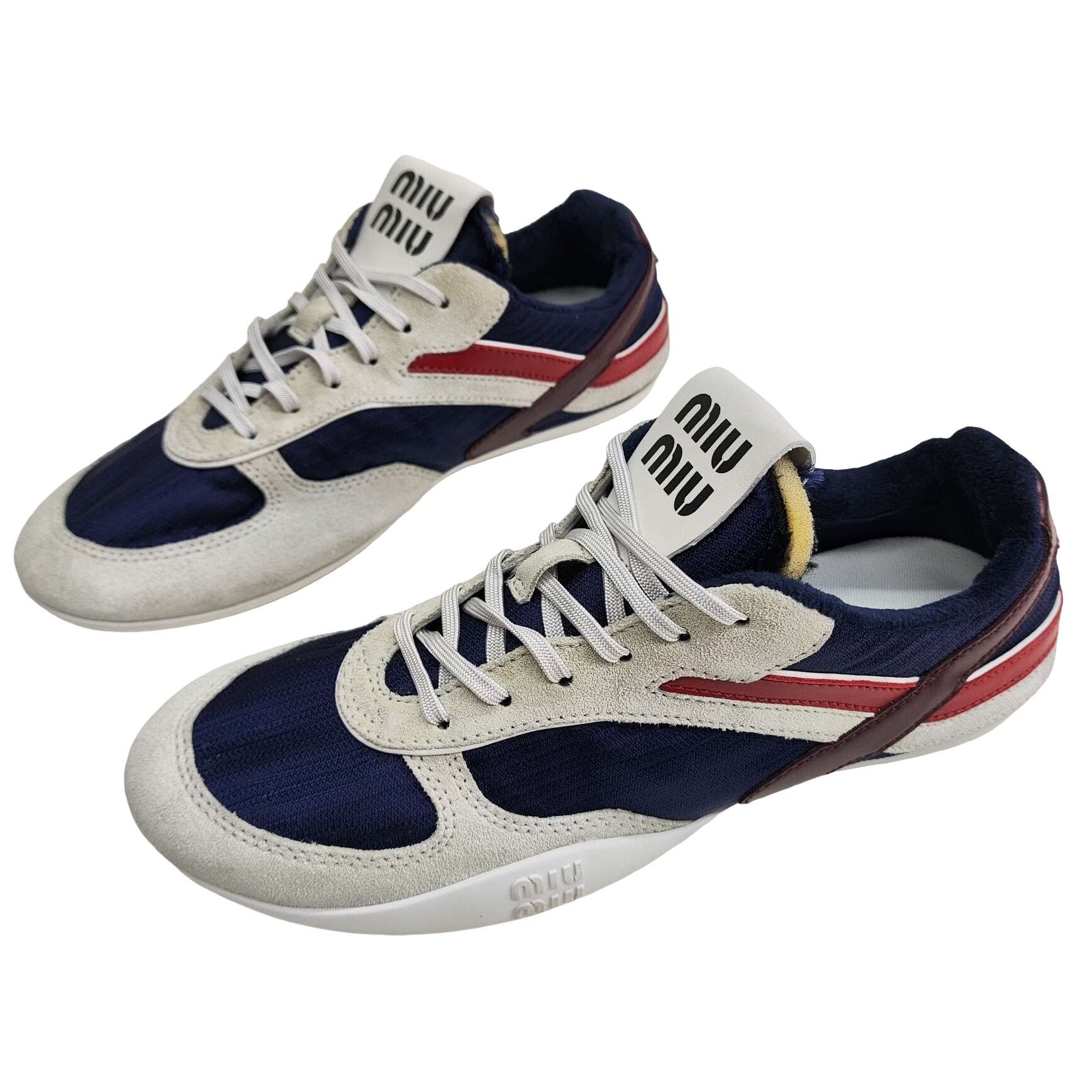 Miu Miu Miu Miu Gymnasium Low-Top Sneakers Size 38 Size US 8 / IT 38 - 1 Thumbnail