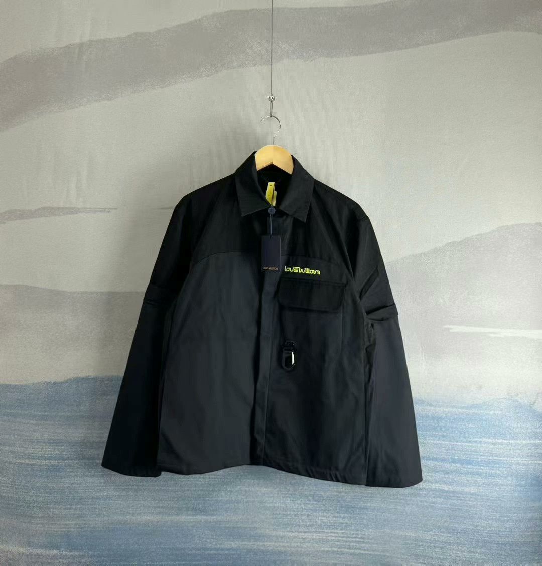 Louis Vuitton Louis Vuitton Black Technical Fabric Work Jacket Size US L / EU 52-54 / 3 - 1 Thumbnail