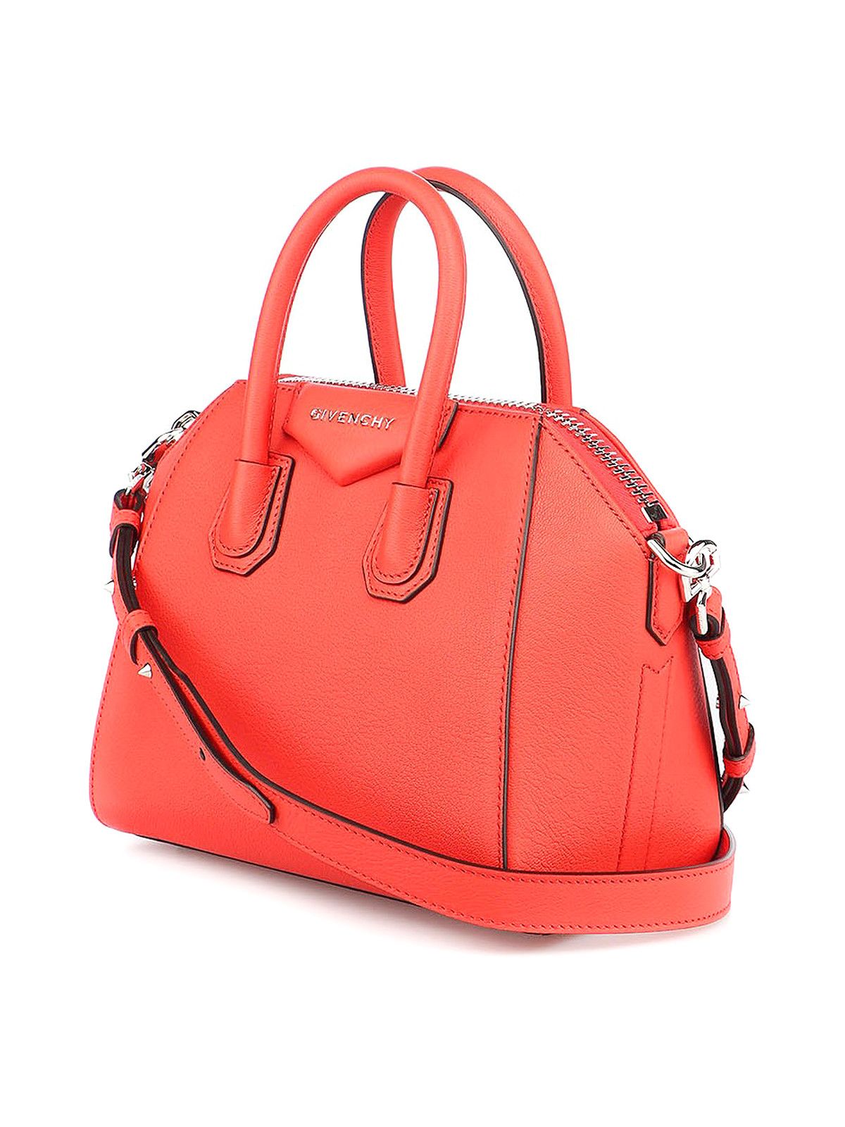Givenchy o1srvl11e0824 Size: OS / Antigona Mini Leather Bag Light Red Size ONE SIZE - 2 Thumbnail