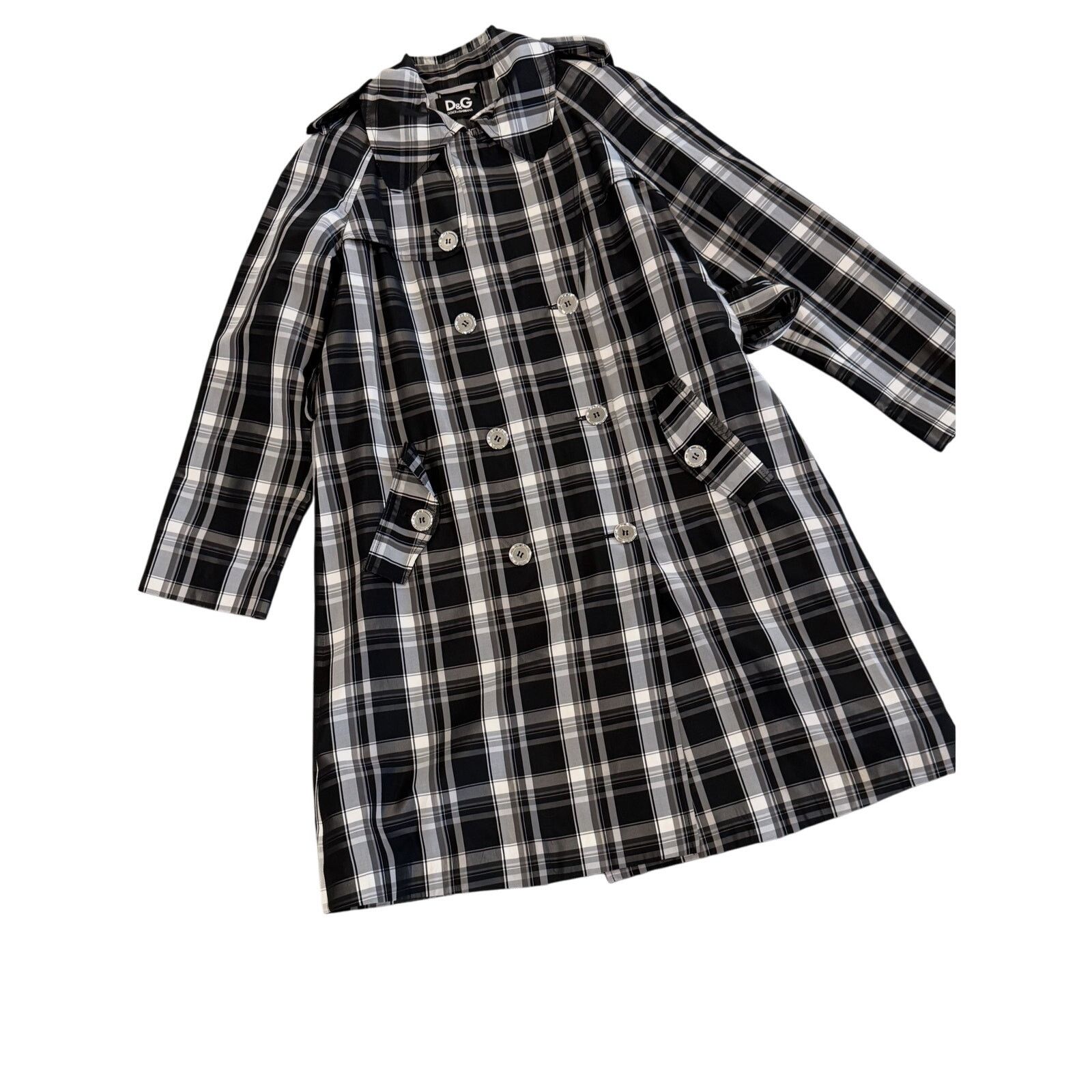 Dolce & Gabbana Dolce & Gabbana Plaid Trench Coat - Size 40 IT Size S / US 4 / IT 40 - 5 Thumbnail