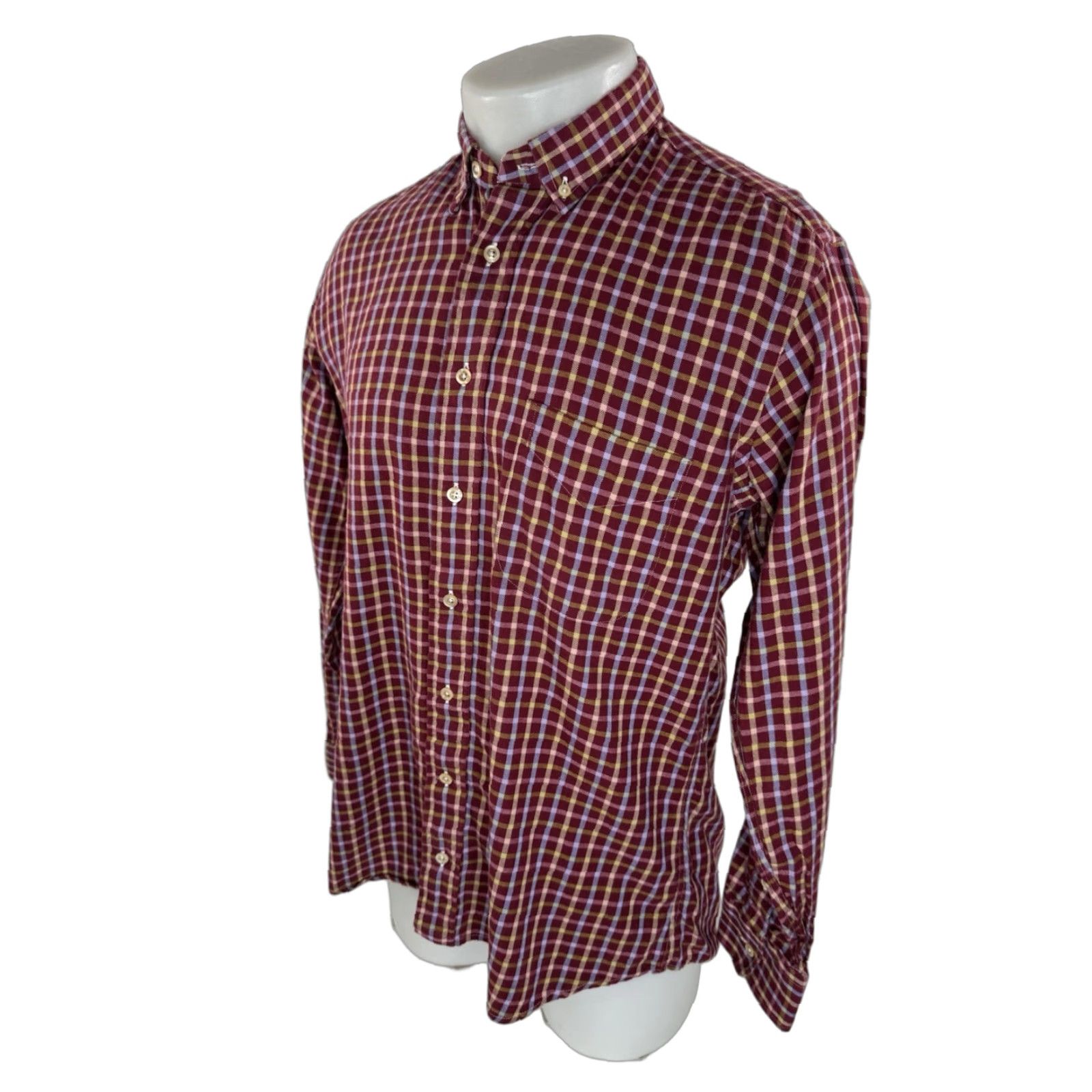 Vintage GITMAN BROS USA Plaid Check Soft Twill M Shirt Size US M / EU 48-50 / 2 - 1 Thumbnail