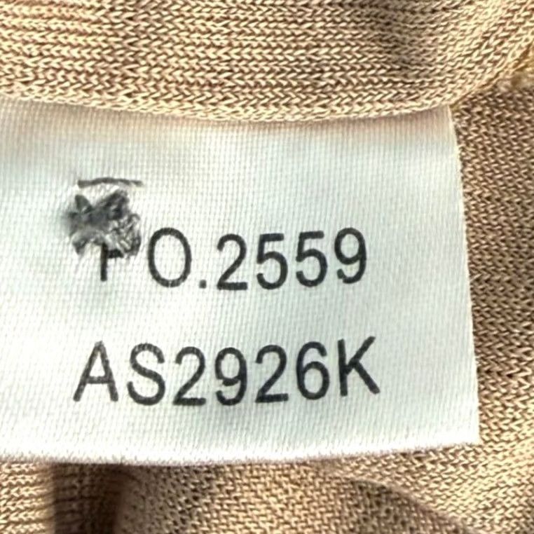 Vintage EUC Daniel Gray Silk Polo Shirt - Vintage Y2K Stripe - Tan Beige Golf Apparel Size US M / EU 48-50 / 2 - 5 Thumbnail
