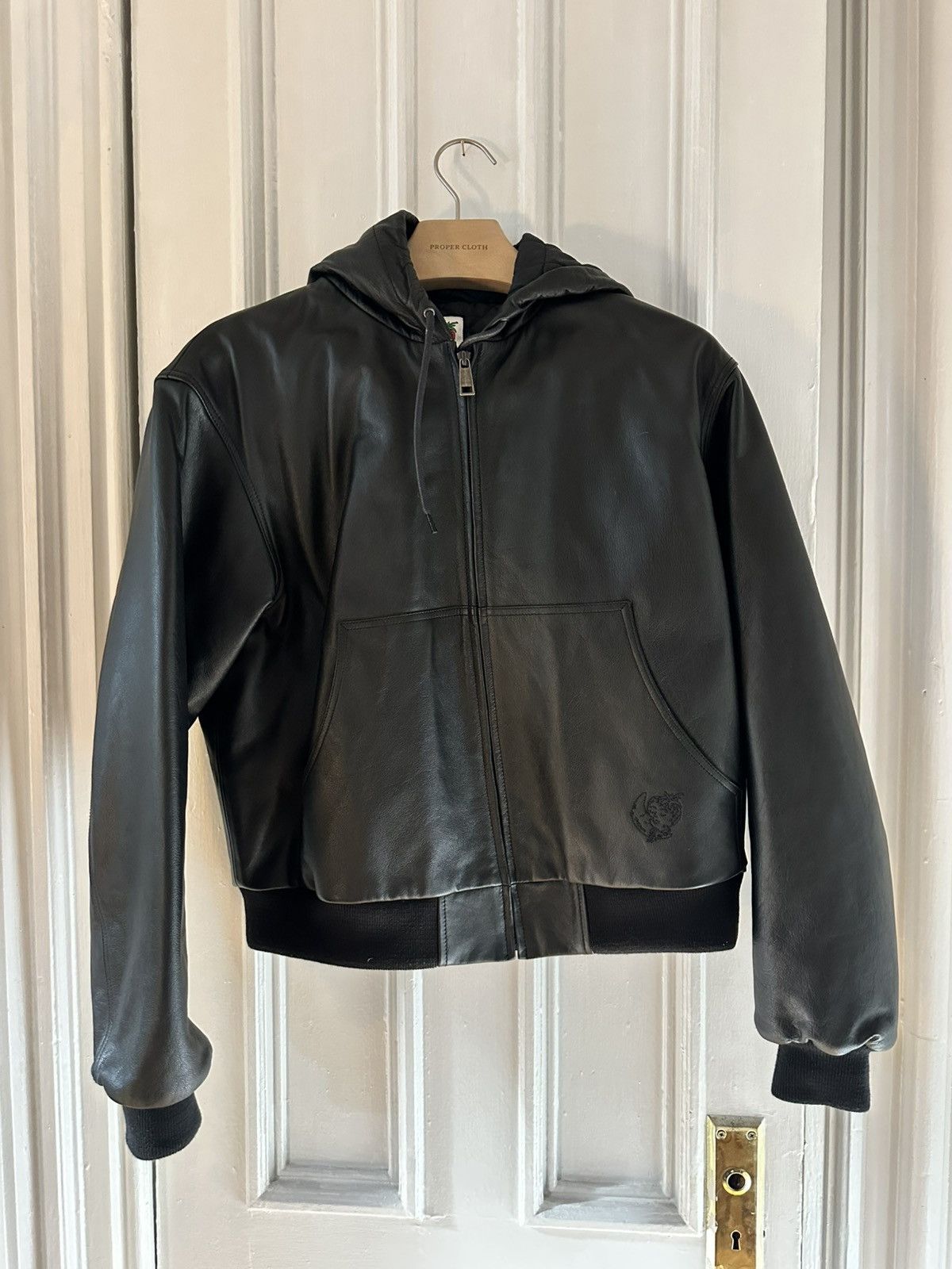 Sky High Farm Workwear Sky High Farm Leather Hooded Jacket Size US M / EU 48-50 / 2 - 1 Thumbnail