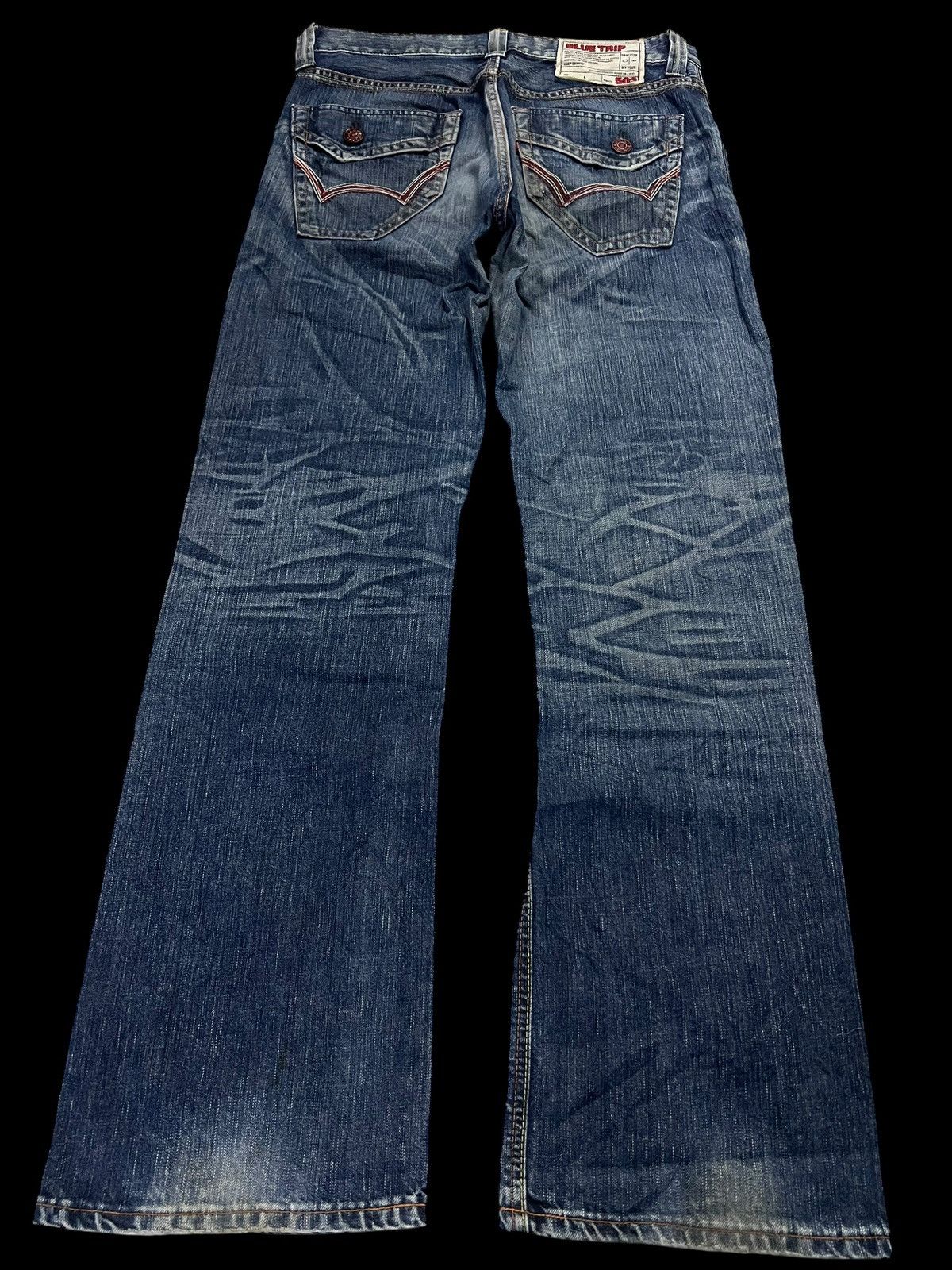 Edwin 💥Flare💥Edwin 503 Blue Trip Mud Wash Jean Size US 33 - 2 Thumbnail