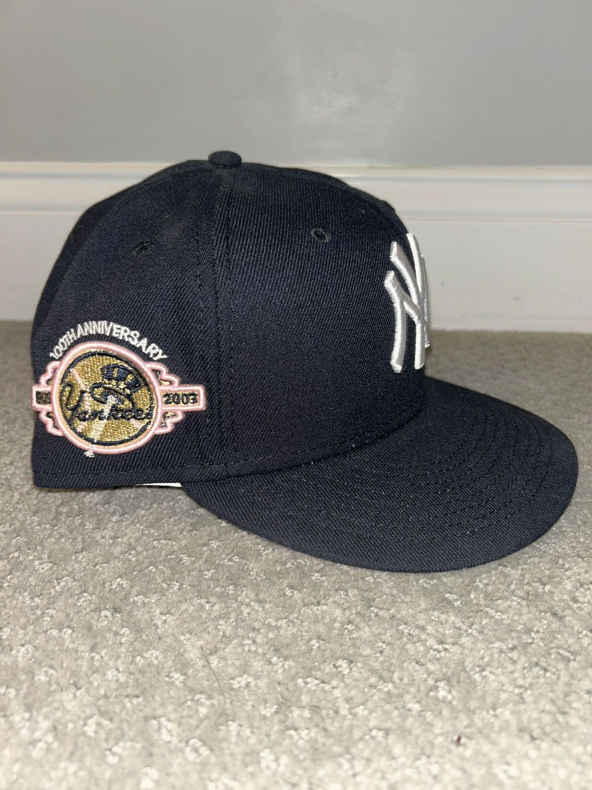 New Era 7 1/2 Side-Patch Yankees New-Era Fitted Size ONE SIZE - 7 Thumbnail