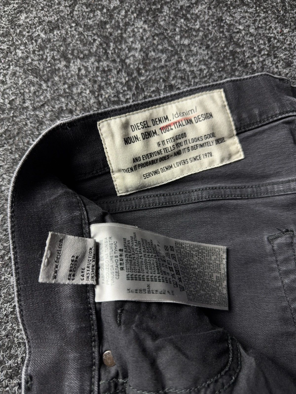 Diesel Luxury Diesel Distressed D-STRUKT Slim Denim pants jeans Size US 30 / EU 46 - 10 Thumbnail