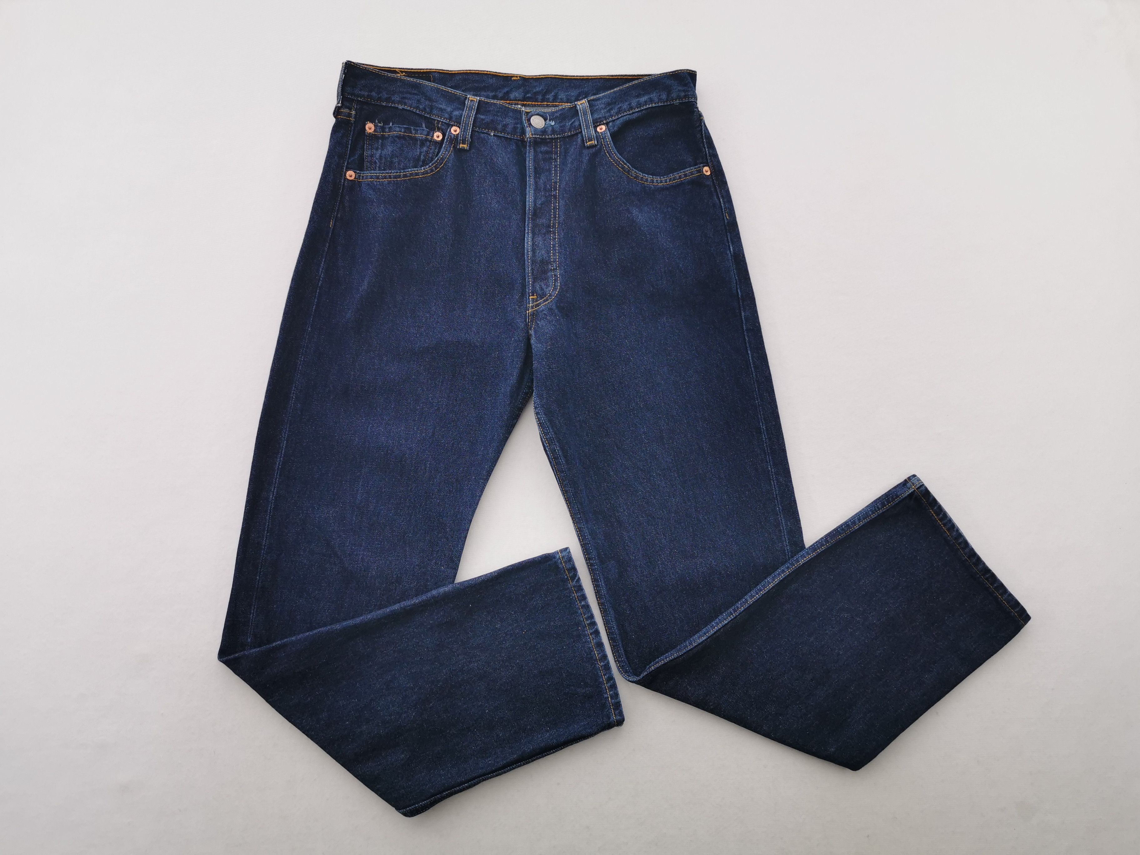 Levi's Vintage 90s Levis Lot 501 Denim Made In USA Size 34/34x32 Size US 34 / EU 50 - 5 Thumbnail