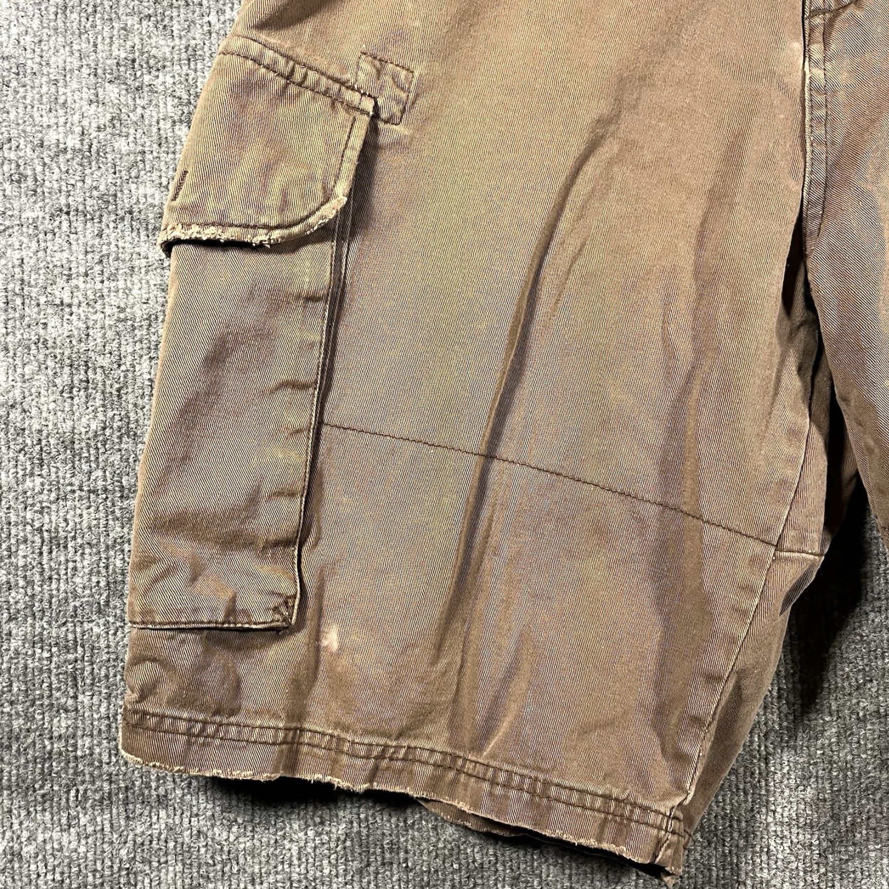 Vintage VINTAGE Lost ENTERPRISES Cargo Shorts Mens 33 Brown Cotton Ripstop 90s Baggy Pockets Adjustable Waist Baggy Mens Size US 33 - 3 Thumbnail