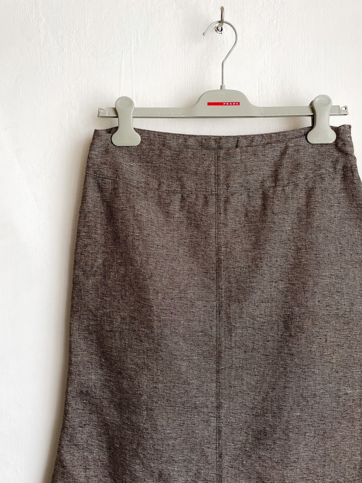 Jil Sander Jil Sander Women Midi Skirt Lino & Wool Made Italy Size 38/M Size 26" / US 2 / IT 38 - 2 Thumbnail