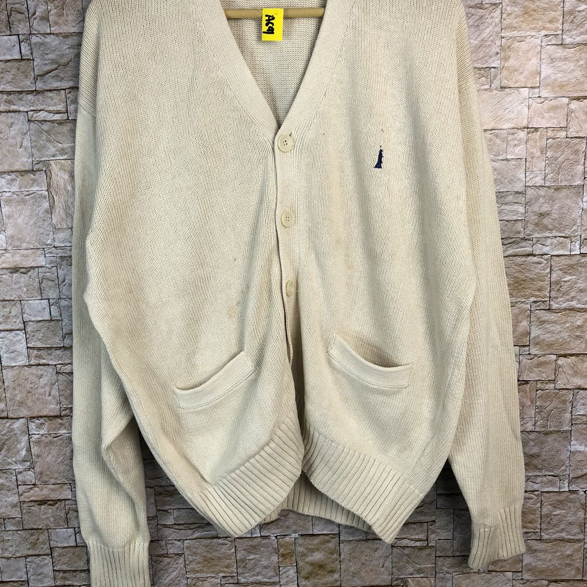 Homespun Knitwear × Japanese Brand East Boy Cream Cardigan Knitwear #A691 Size US M / EU 48-50 / 2 - 3 Thumbnail
