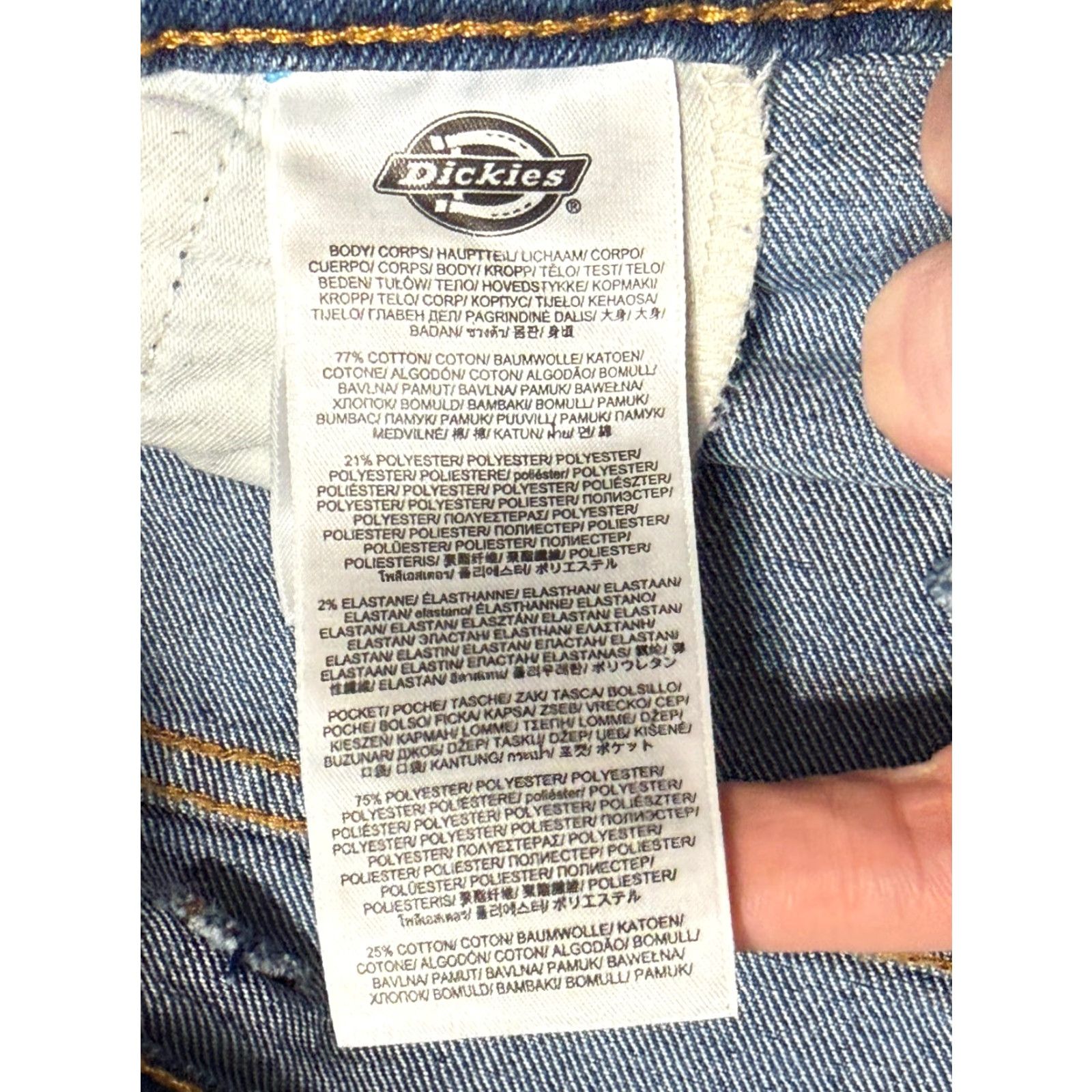 Dickies Dickies Jeans Men 34x30 Blue Denim Straight Leg 5-Pocket Pockets Medium Wash Vintage? No. Size 34x30 Mens Jeans Size US 34 / EU 50 - 7 Thumbnail