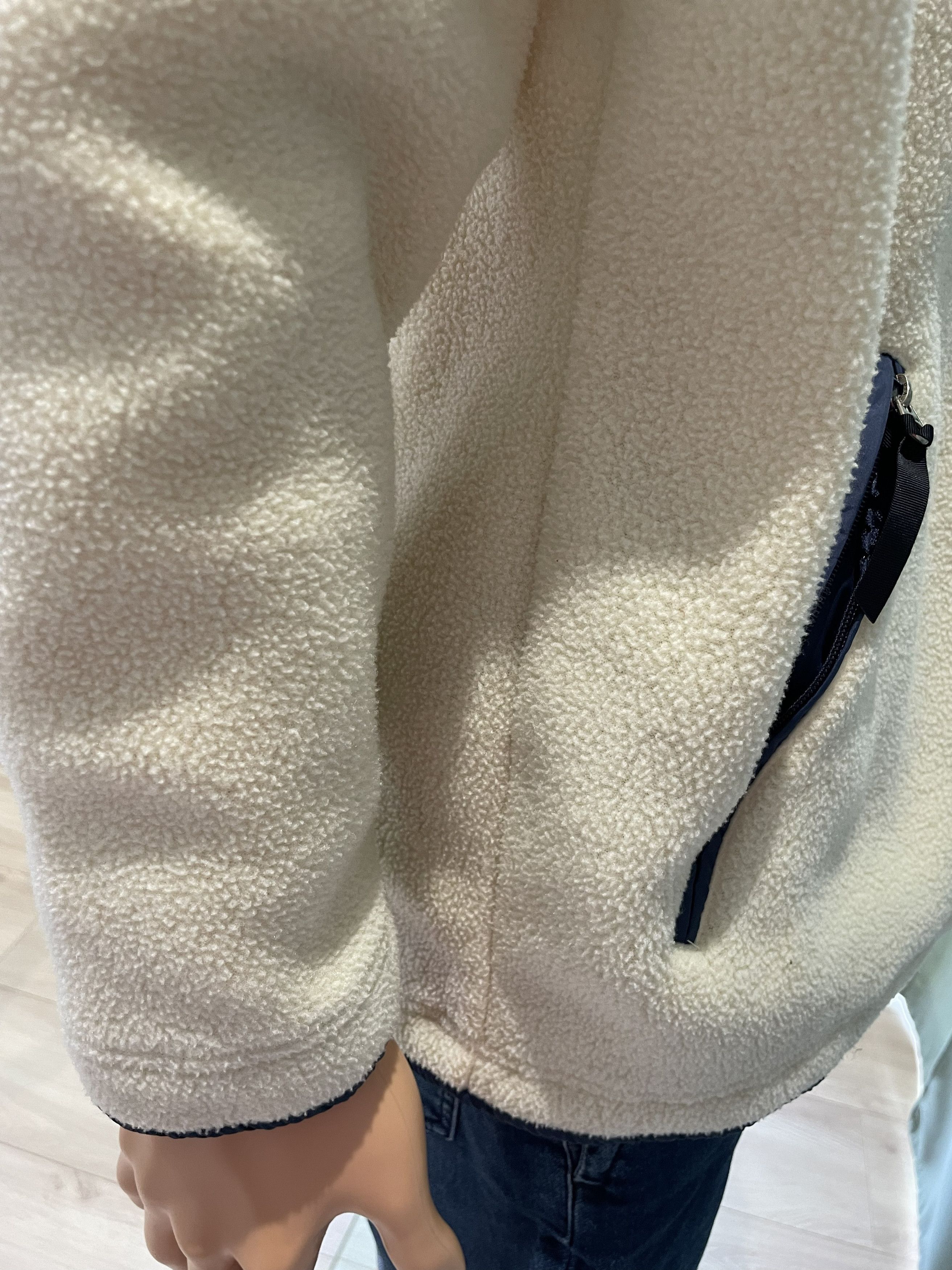 Patagonia 1995 Patagonia Synchilla Full-Zip Fleece - Cream/Navy - L Size US L / EU 52-54 / 3 - 9 Thumbnail