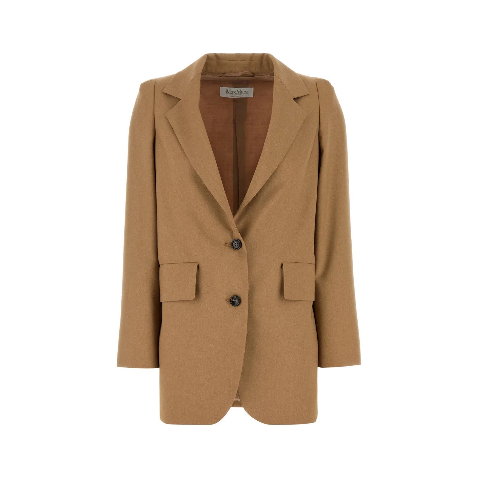 Max Mara MAX MARA Kitten Brown Wool Blend Blazer New & Authentic (Wom Size XL / US 12-14 / IT 48-50 - 1 Thumbnail