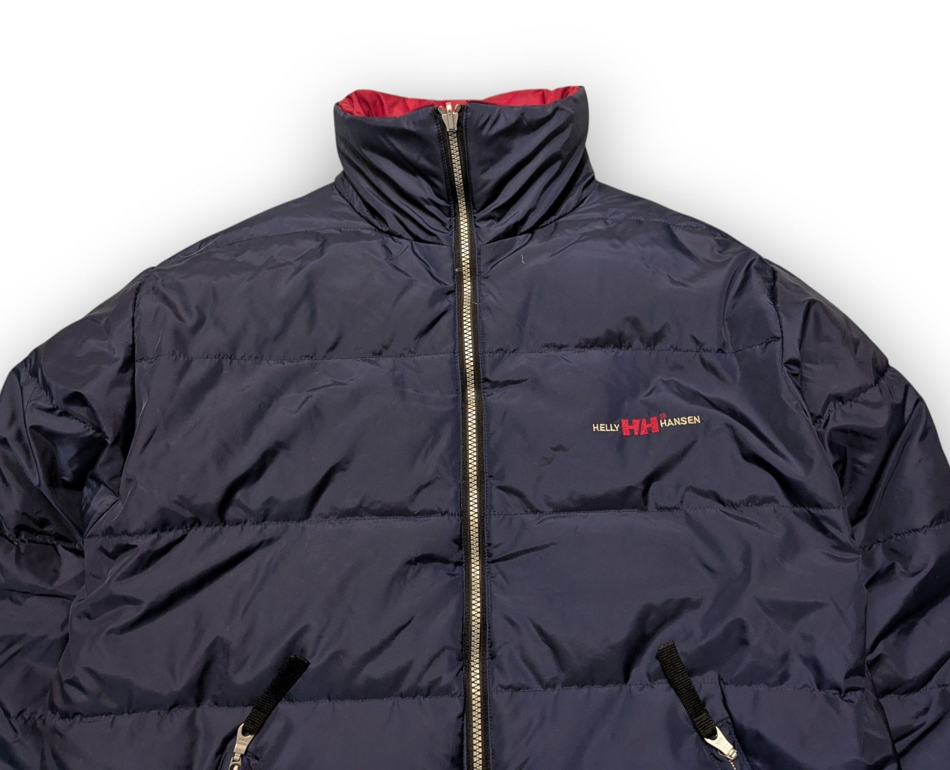 Helly Hansen Reversible Down Puffer Jacket Navy Red Men's M