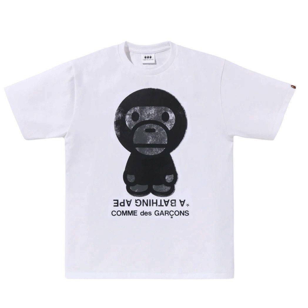 Bape × Comme des Garcons BAPE COMME des GARCONS BIG BABY MILO TEE Size US L / EU 52-54 / 3 - 1 Thumbnail
